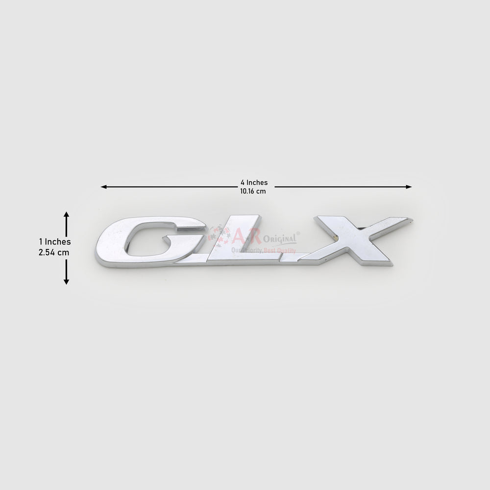 GLX Emblem Lancer 1x4inch-2.5x10cm Chrome LC Badge