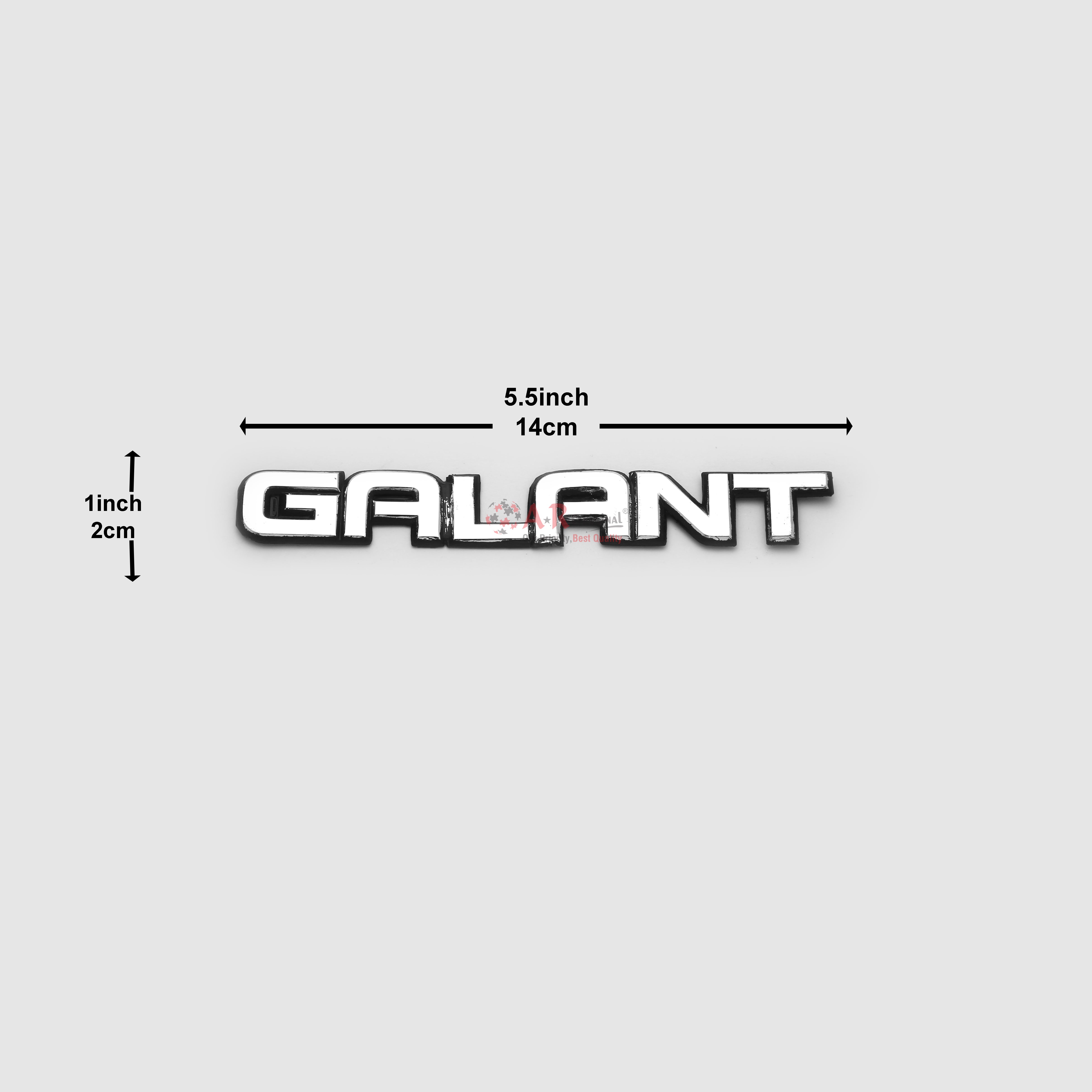 Galant Emblem 1x5.5inch-2x14cm Black LC Badge