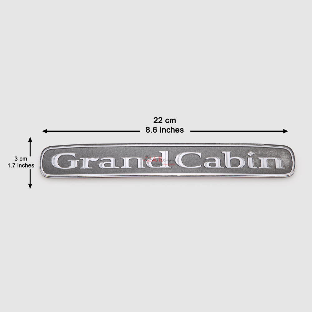 Grand Cabin Emblem 3x22cm Chrome IP Badge