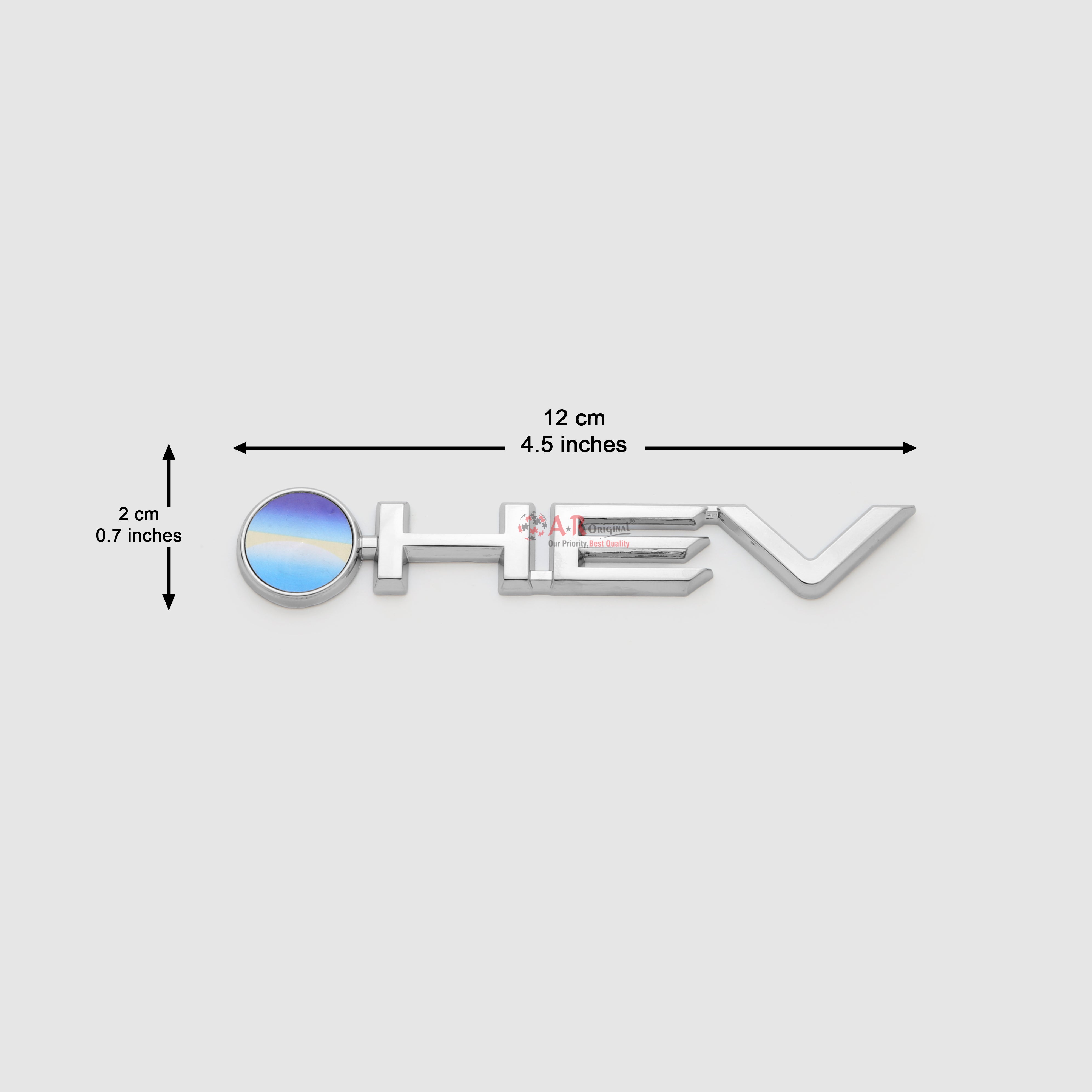 HEV Emblem 2x12cm Chrome IP Badge