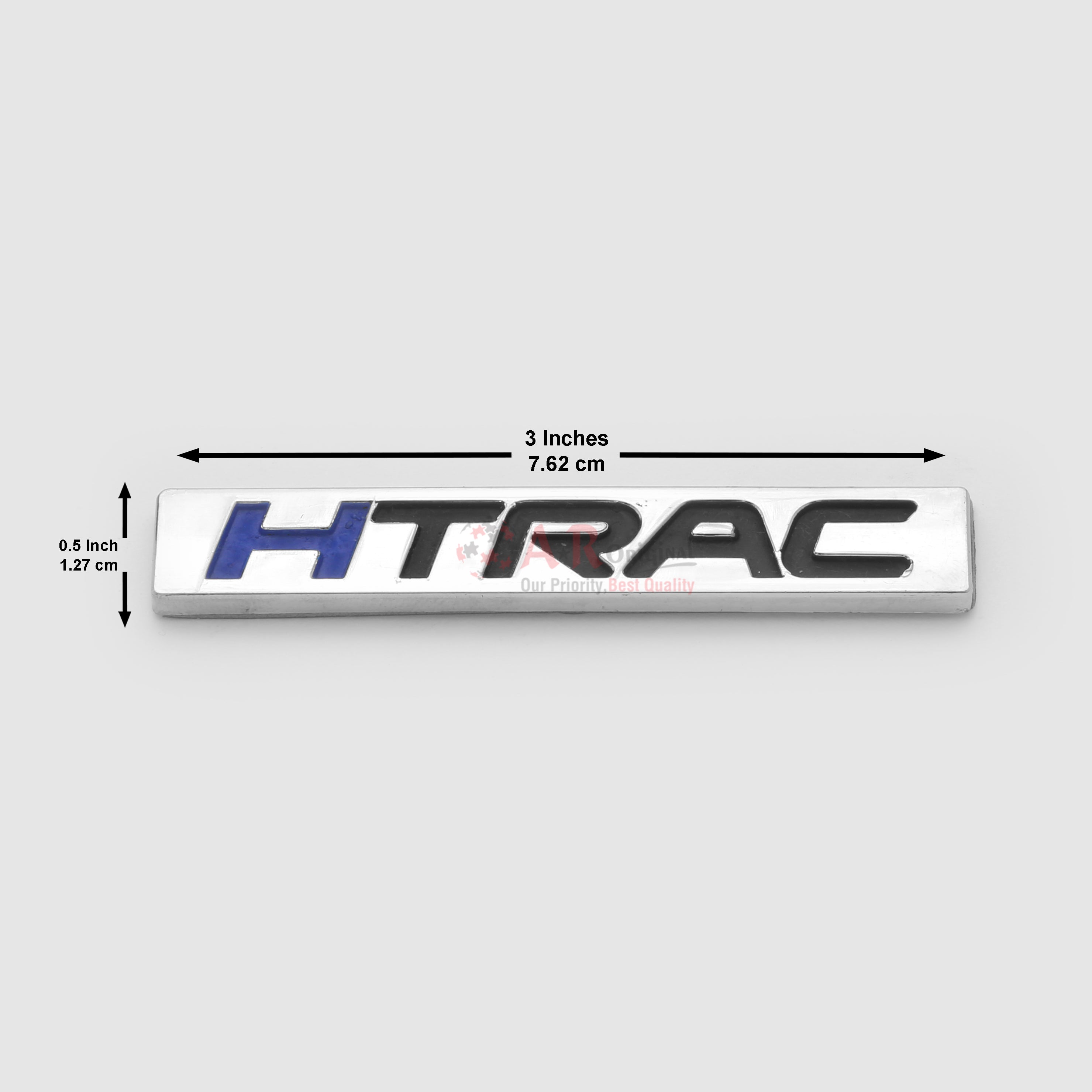 HTrac Emblem Tucson 0.5x3inch-1.25x7.5cm Chrome LC Badge