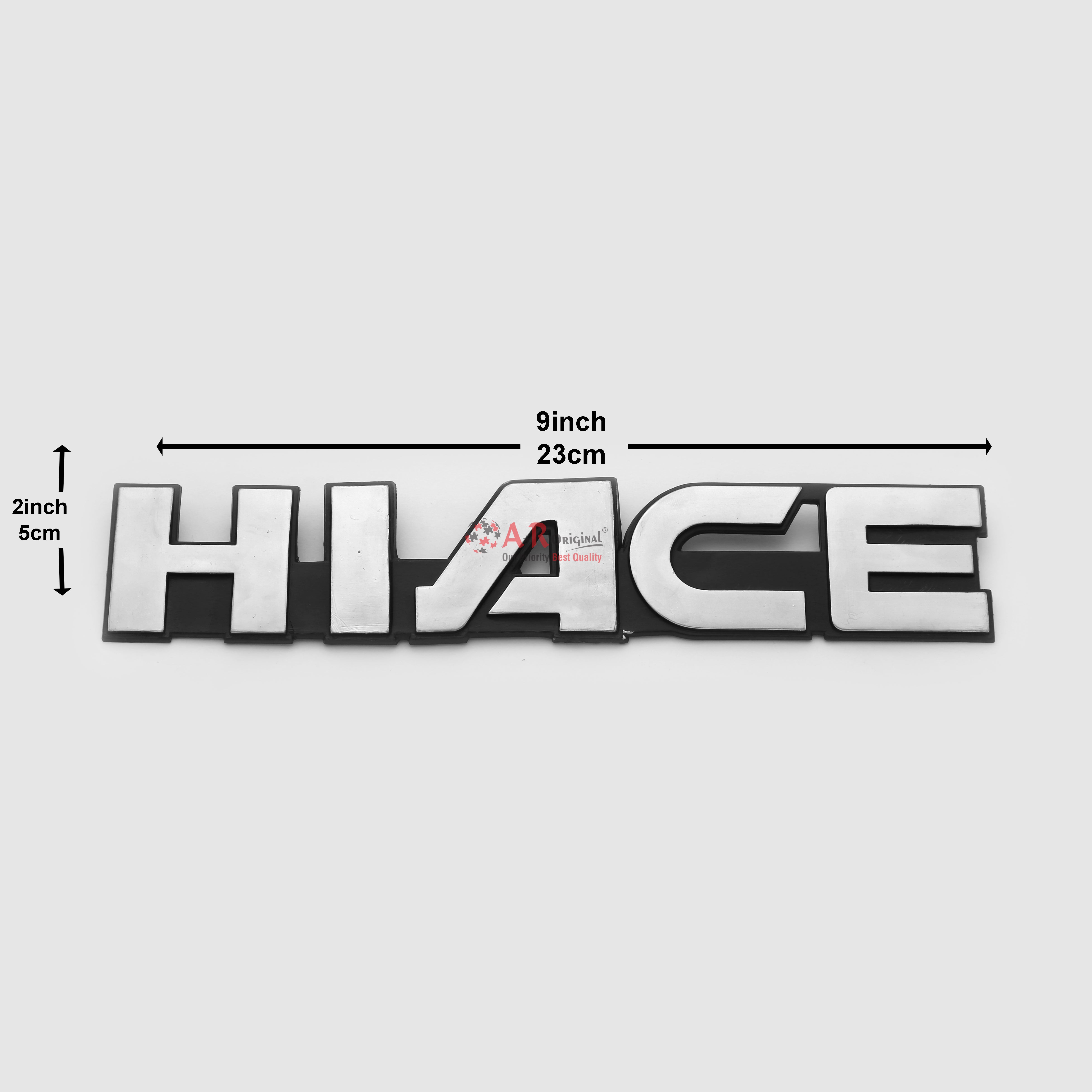 Hiace Emblem 2x9inch-5x23cm Black LC Badge