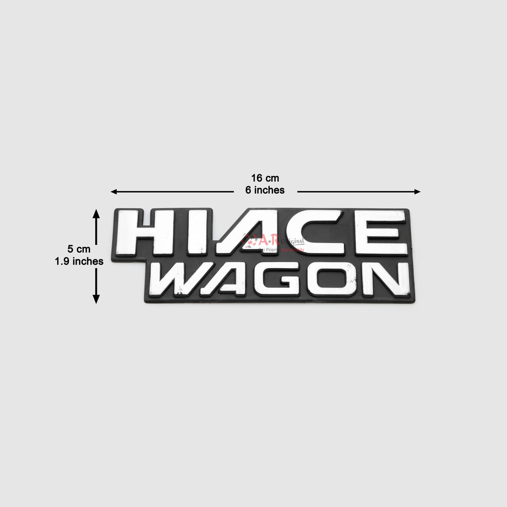 Hiace Wagon Emblem 5x16cm Chrome IP Badge