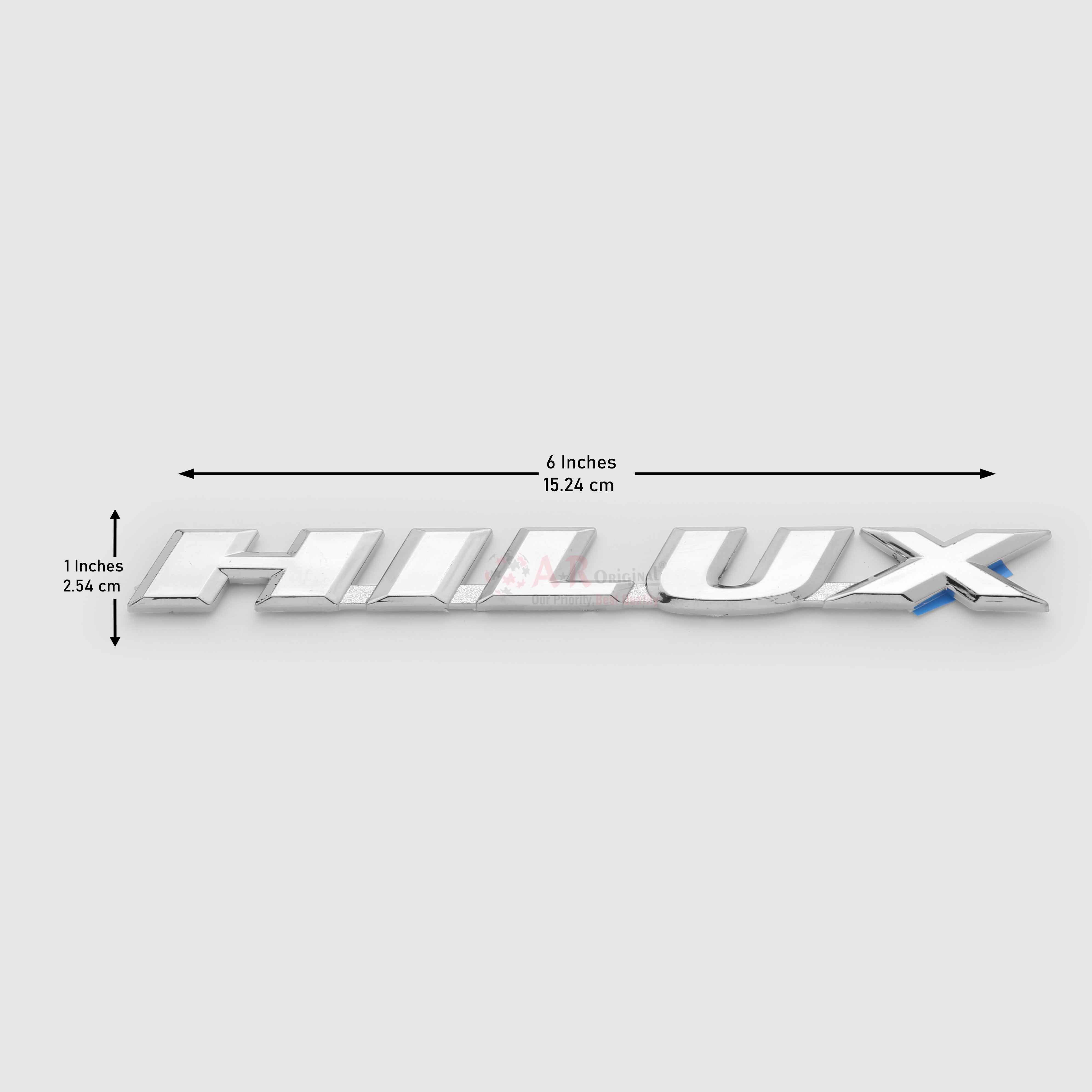 Hilux Emblem 1x6inch-2.5x15cm 90's Chrome LC Badge