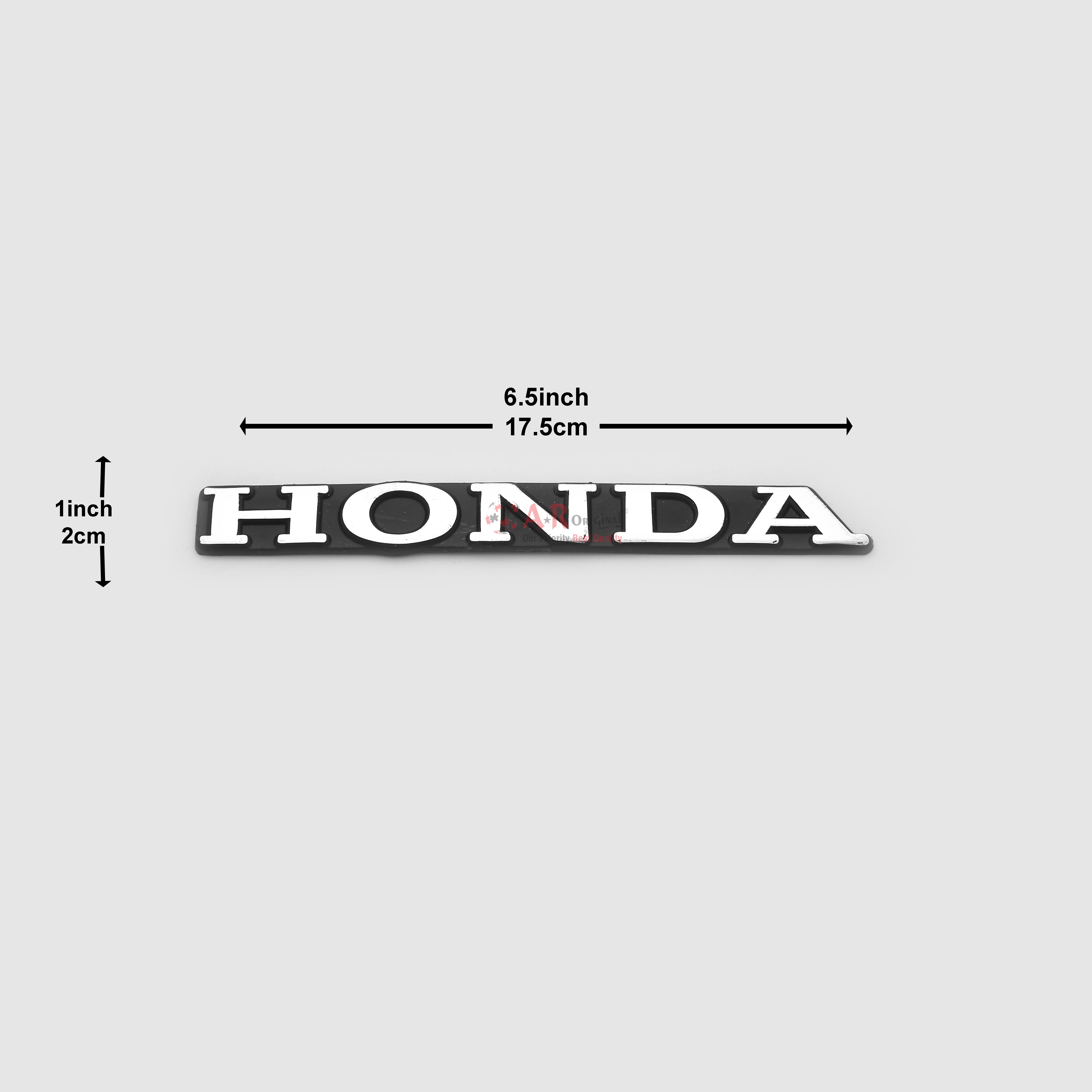 Honda Emblem1x6.5inch-2x17cm Black LC Badge