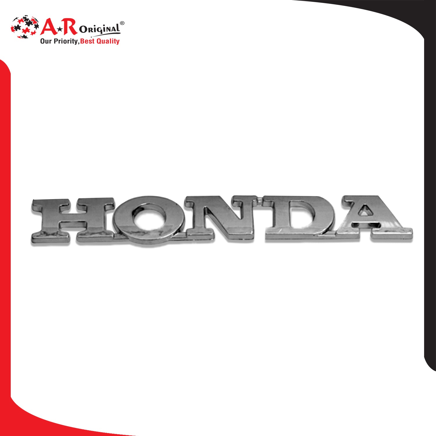 Honda Emblem 1x6inch-2.5x15cm Chrome LC Badge
