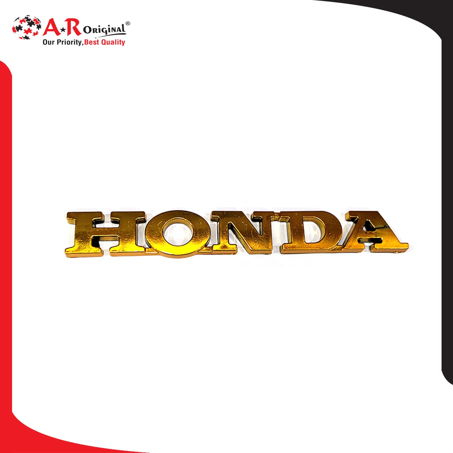 Honda Emblem 1x6inch-2.5x15cm Golden LC Badge
