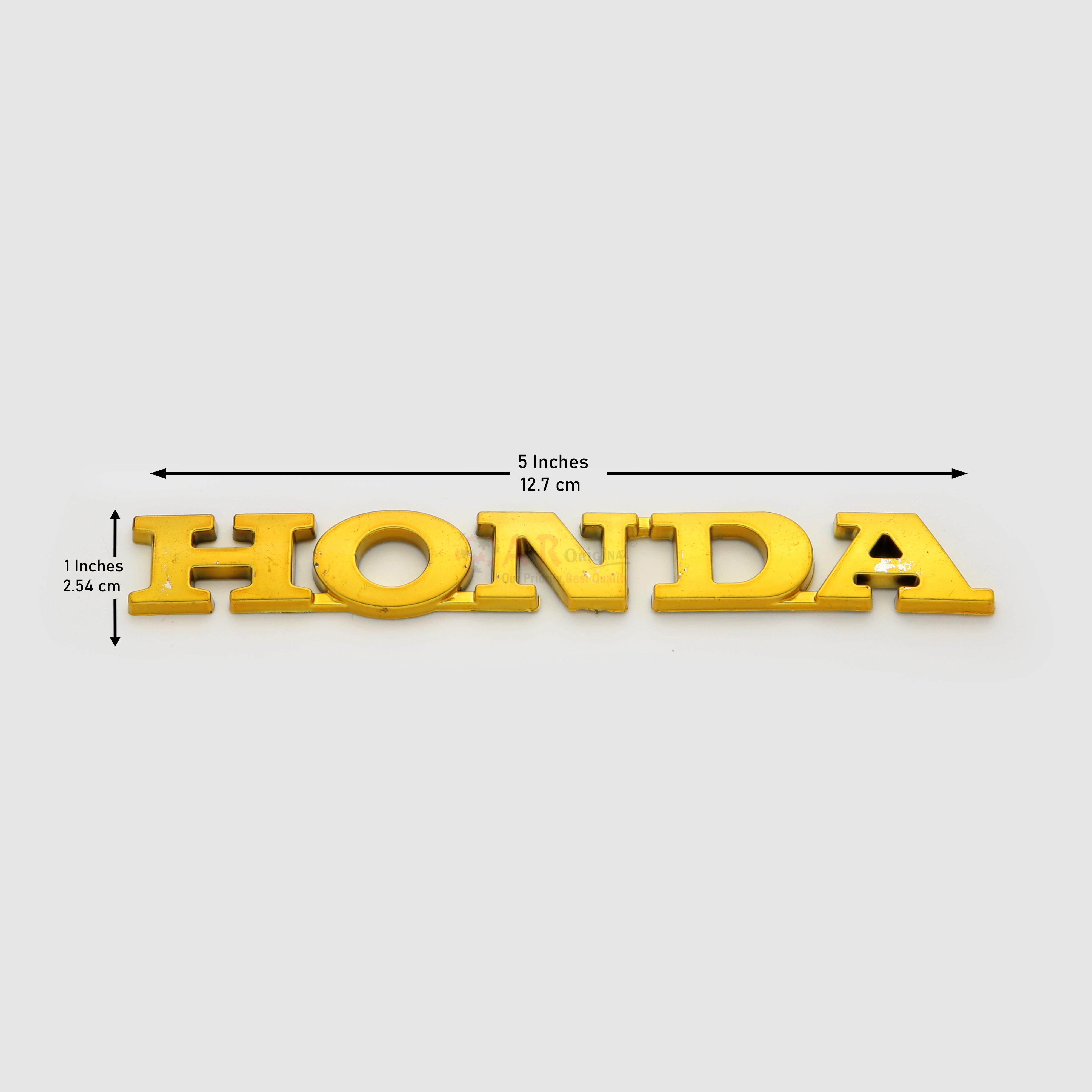 Honda Emblem 1x6inch-2.5x15cm Golden LC Badge