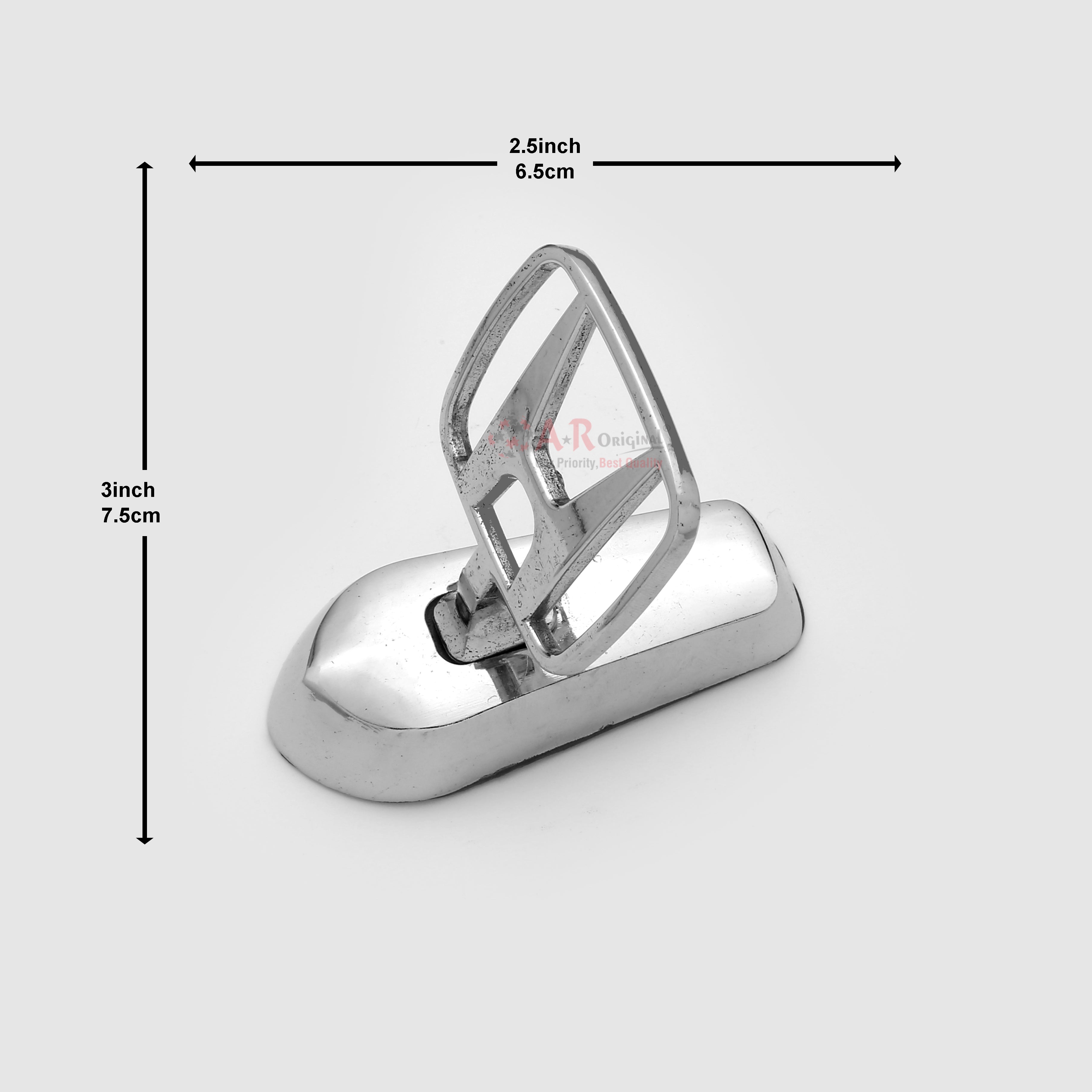 Honda Hood Logo 2.5x3inch-6.5x7.5cm Metal Bonnet Emblem Movable Heavy Chrome IP Badge