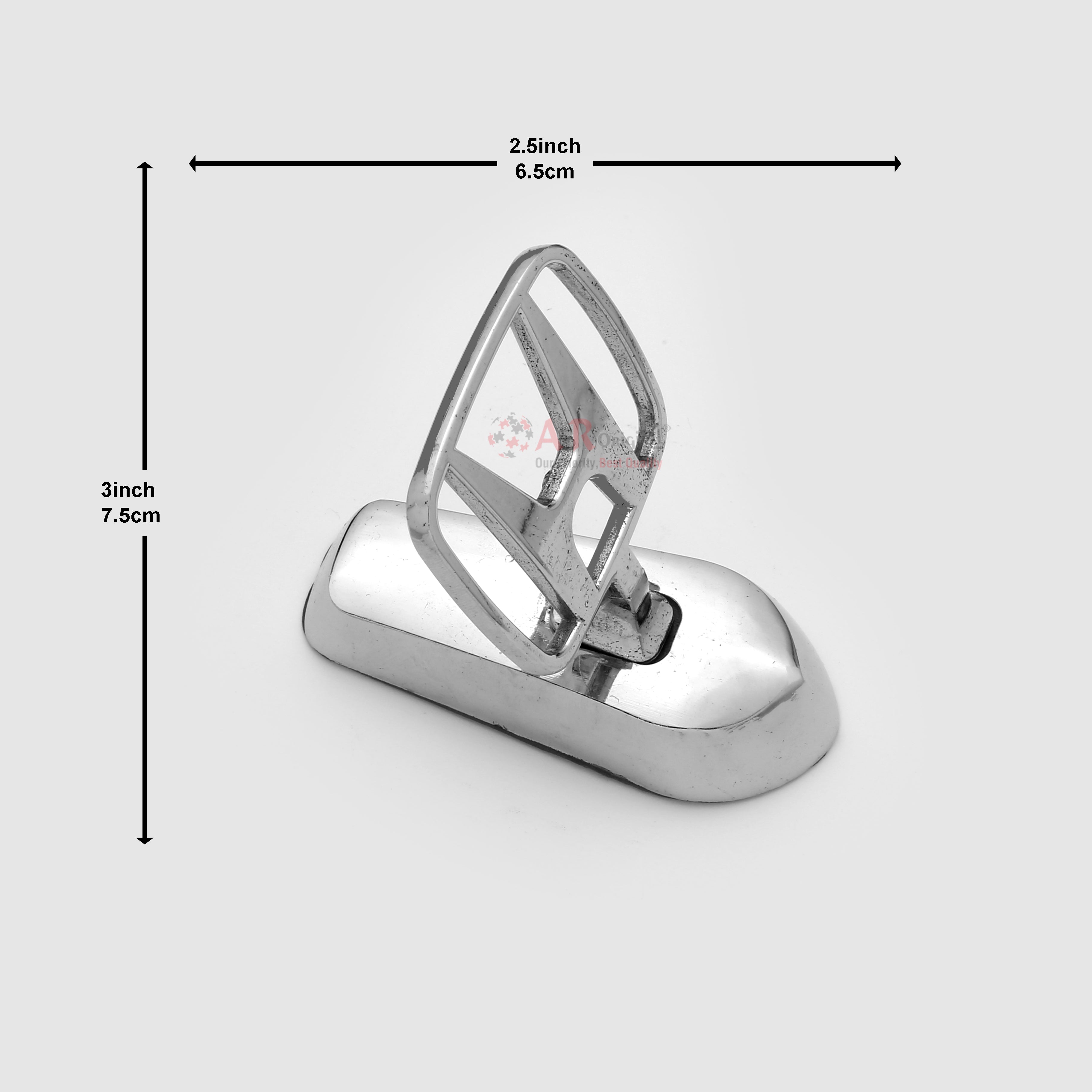 Honda Hood Logo 2.5x3inch-6.5x7.5cm Metal Bonnet Emblem Movable Heavy Chrome IP Badge