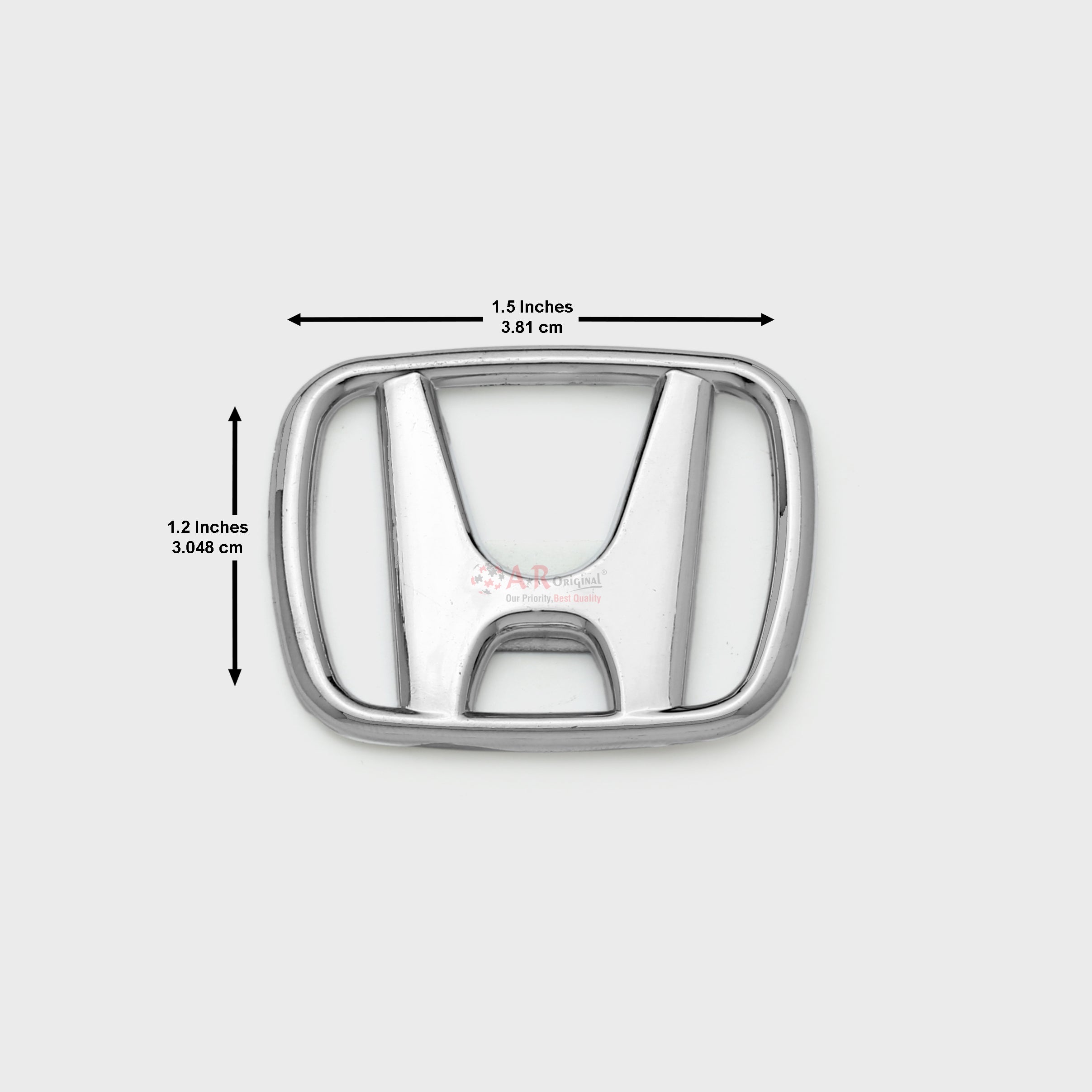 Honda Logo 1.2x1.5inch-3x4.5cm Steering Size Small Chrome LC Badge