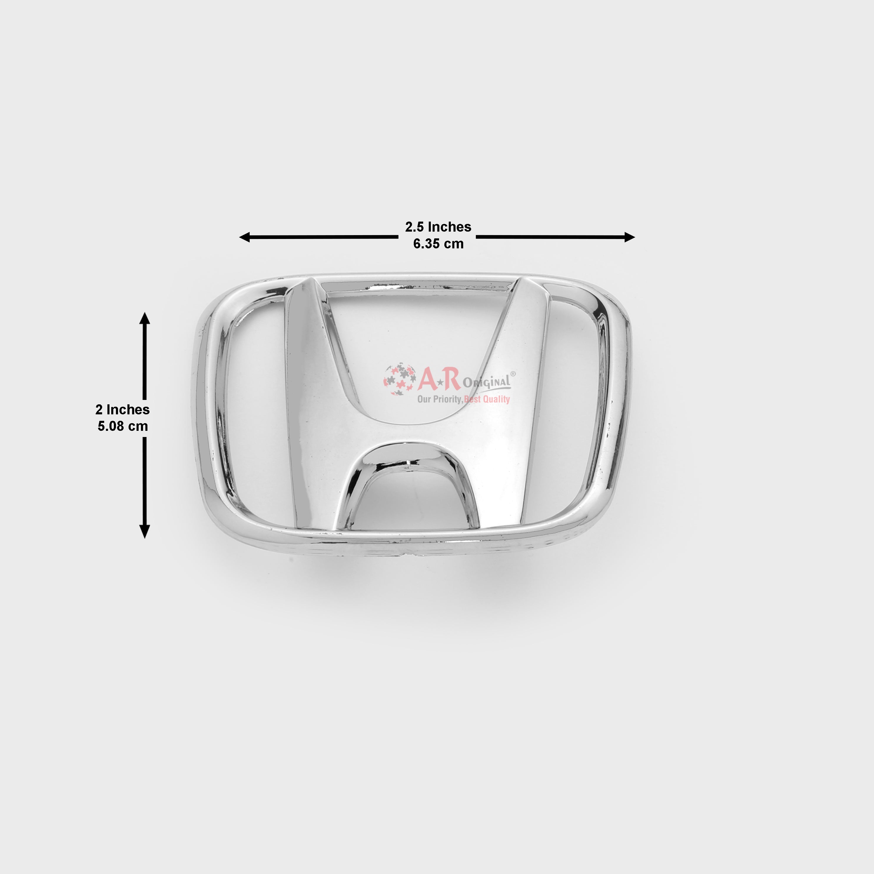 Honda Logo City 03-05 Rear 2.7inchx2.2inch-5.4x7cm Chrome LC Badge