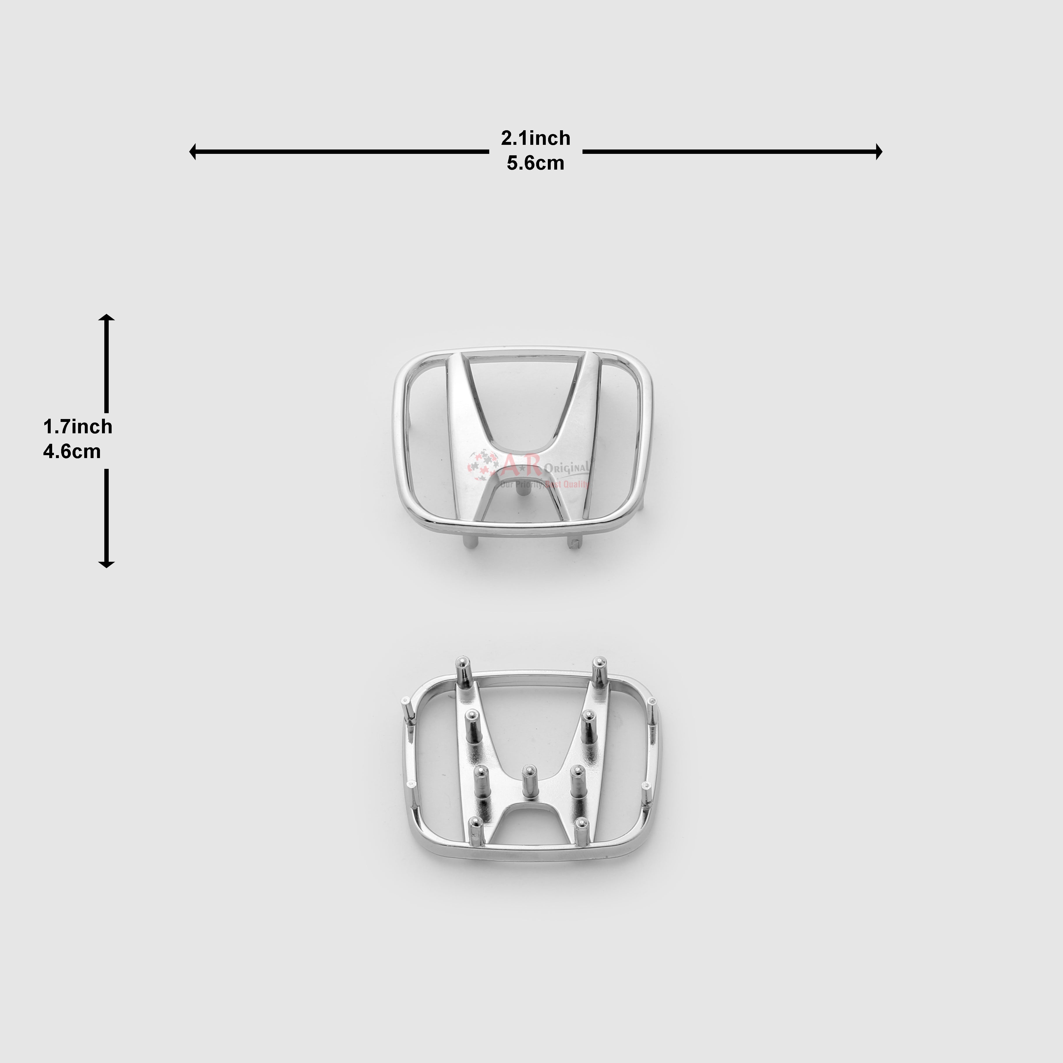 Honda Logo ABS Steering Big Pin Fit 2.1inchx1.7inch-4.6x5.3cm IP Badge (2)