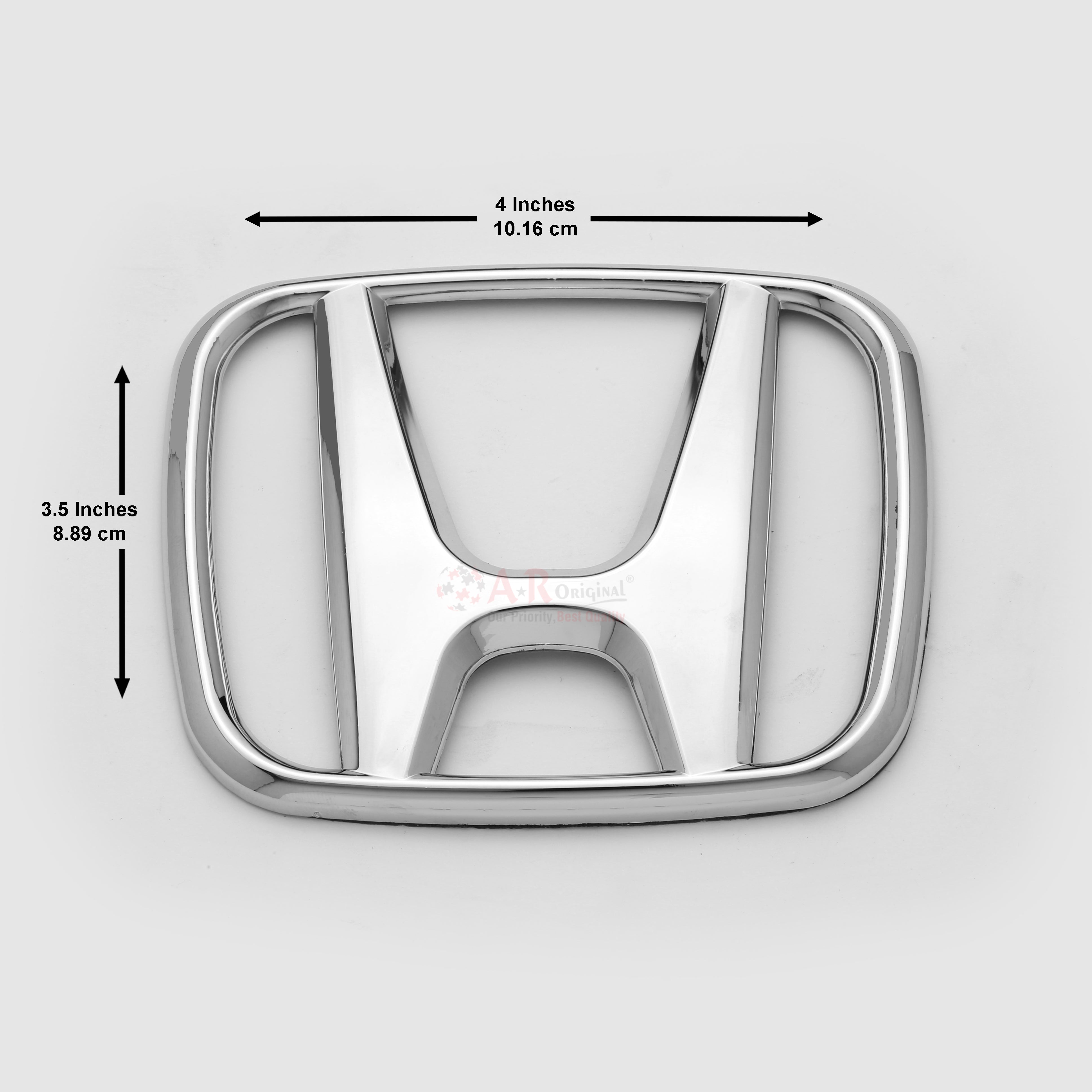 Honda Logo City 03-05 Grill 3.5x4inch-9x10cm Chrome IP Badge