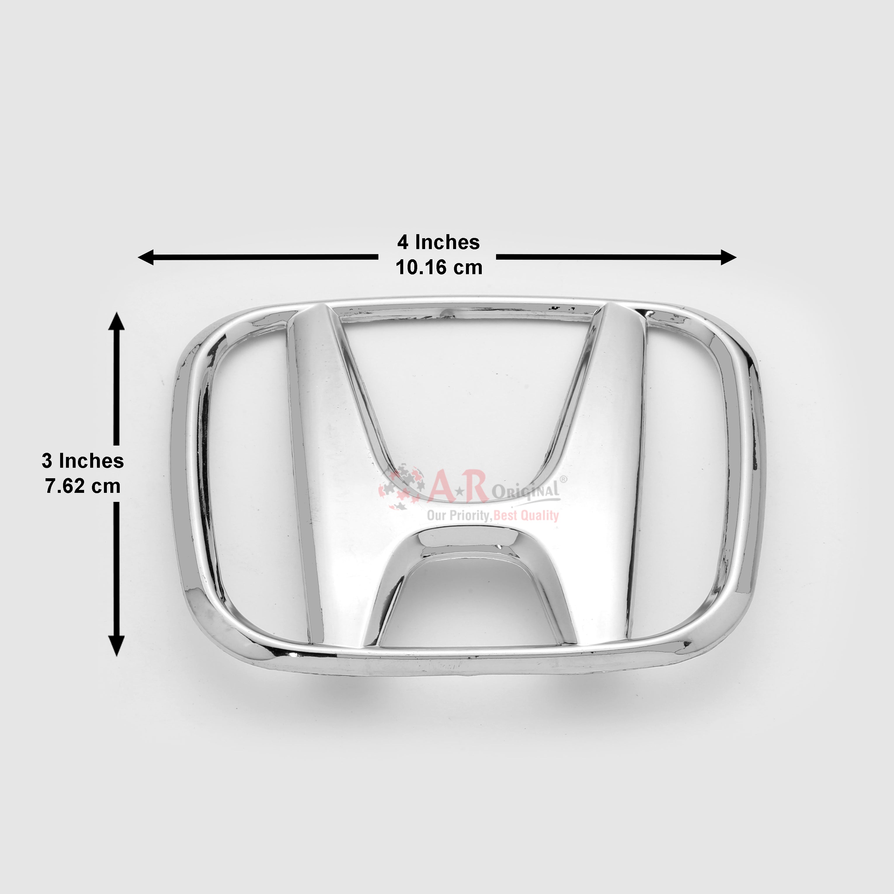 Honda Logo City 03-05 Grill 3x4inch-7.5x10cm Chrome LC Badge (2)