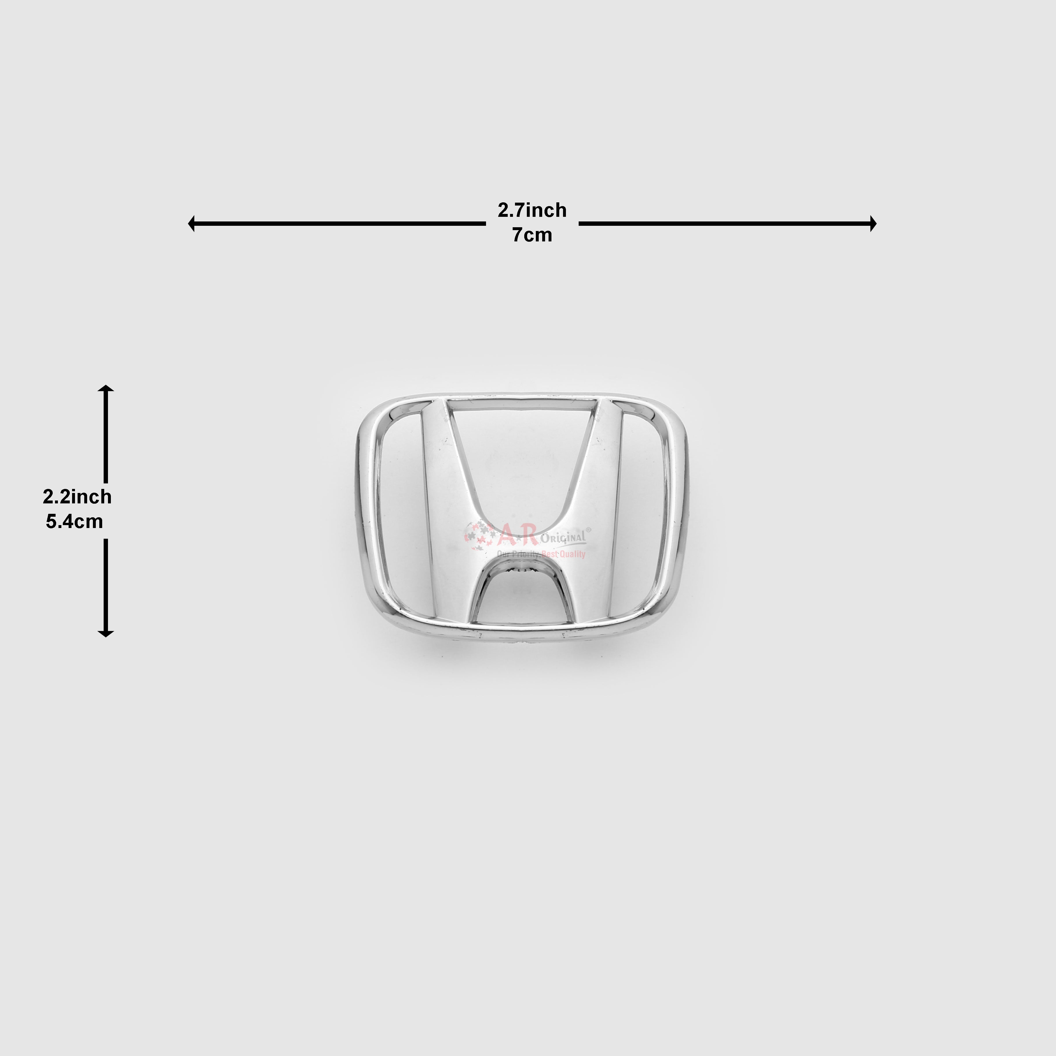 Honda Logo City 03-05 Rear 2.7inchx2.2inch-5.4x7cm Chrome LC Badge