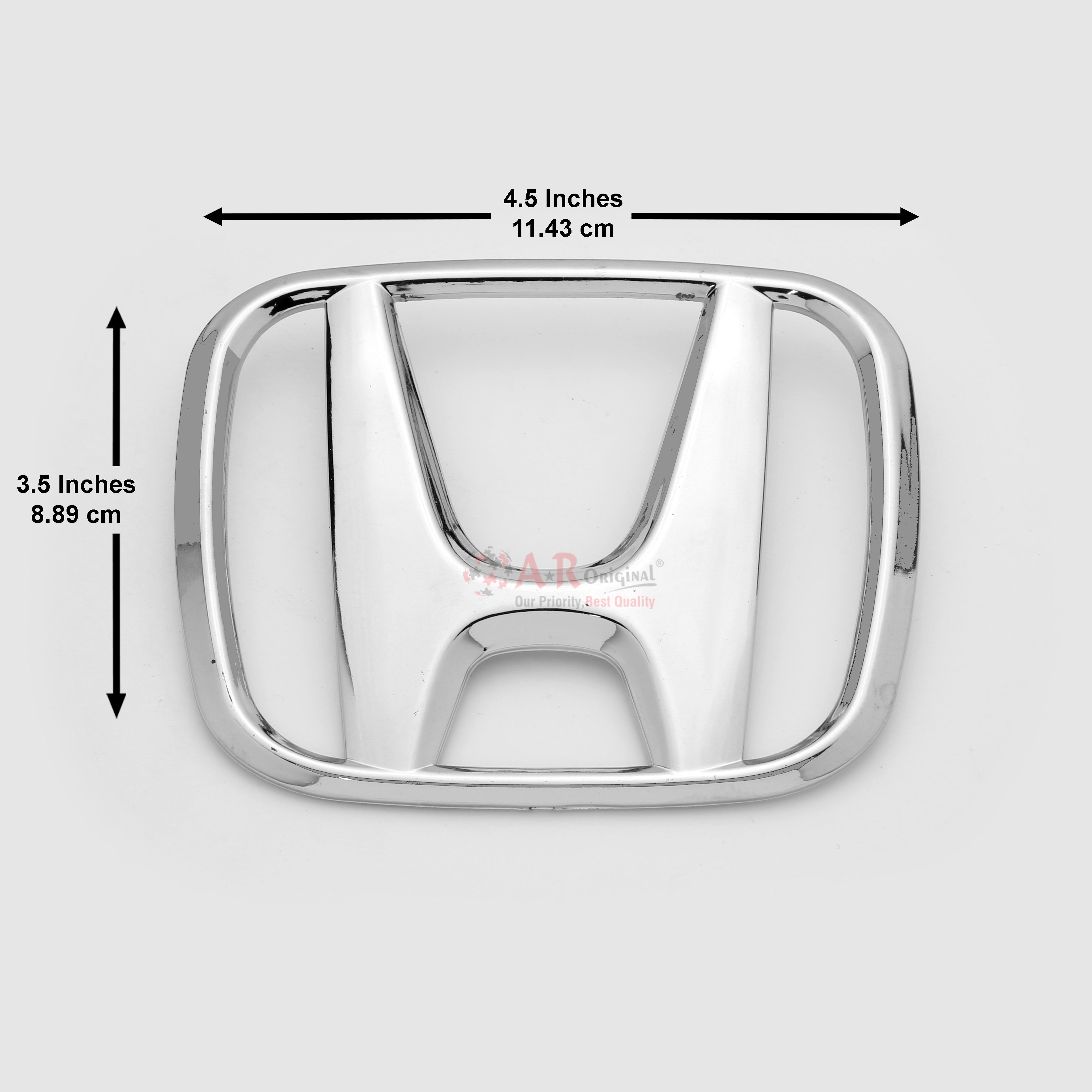 Honda Logo City 09-14 Grill 3.5x4.5 inch-9x12cm Chrome LC Badge