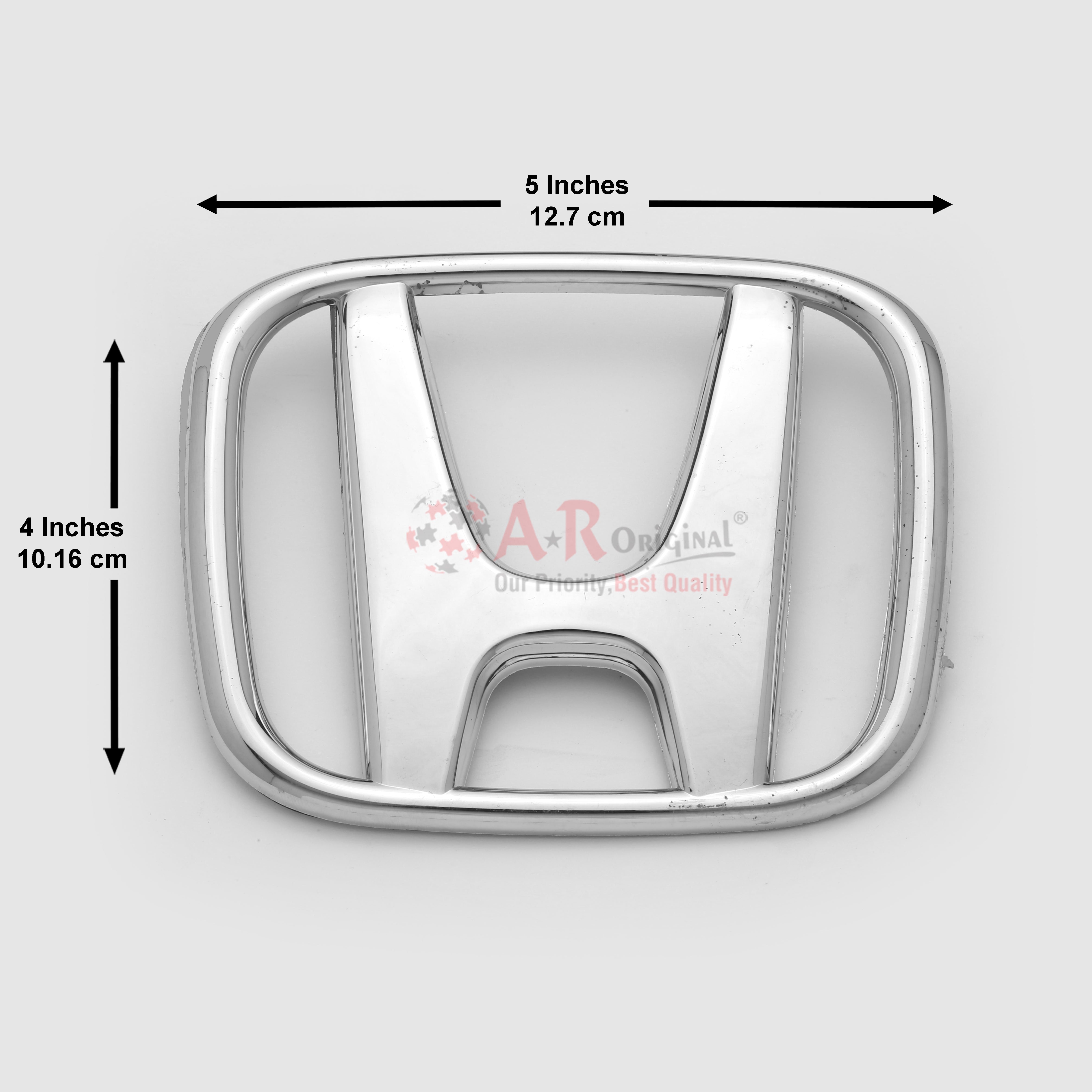 Honda Logo Civic 07-13 Grill 4x5inch-10x12.5cm Chrome IP Badge (2)