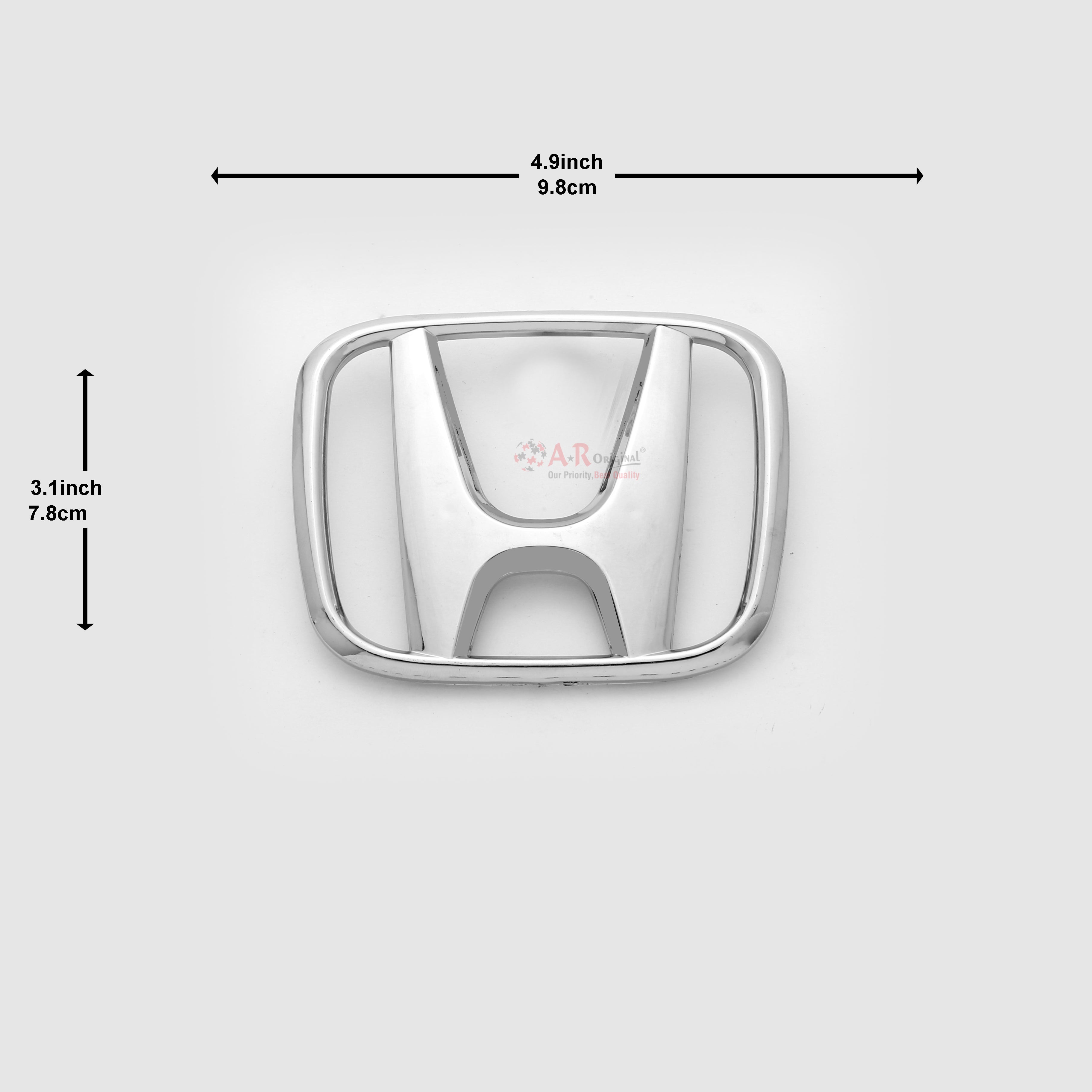 Honda Logo Civic 2004-2006 Front Grill 4.9inch,9.8cm-3.1inch,7.8cm Chrome LC Badge (2)