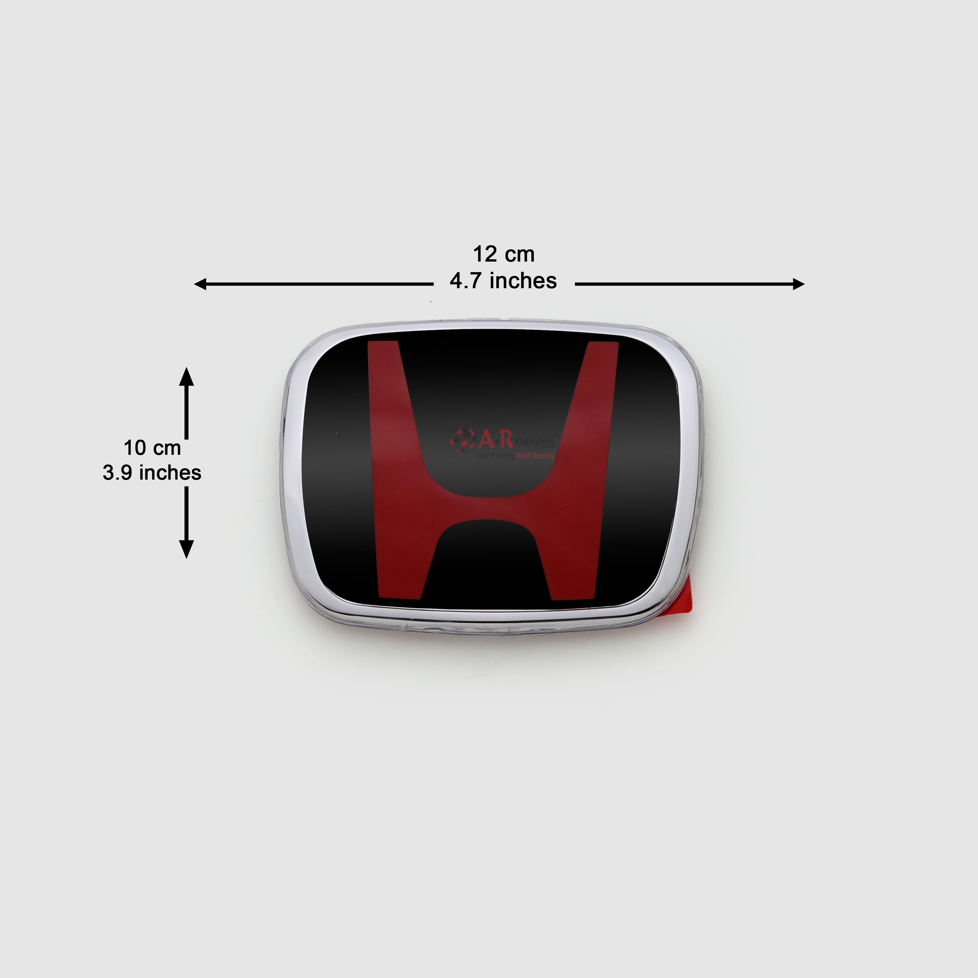Honda Logo Mugen E01 Style 10x12cm Reborn Front Grill Red Black IP Badge
