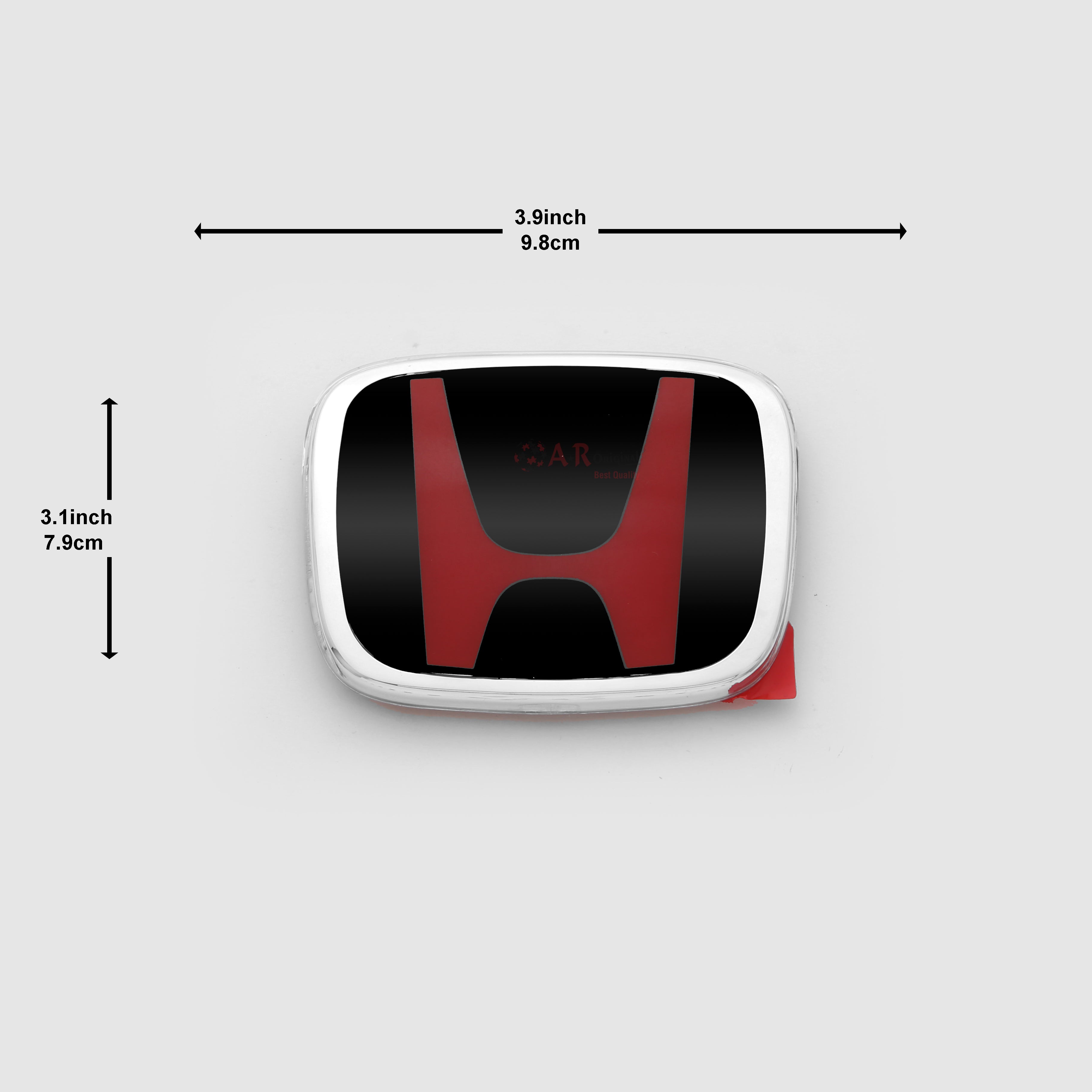 Honda Logo Mugen Style E00 3.9inch,9.8cm-3.1inch,7.9cm Red Black IP Badge