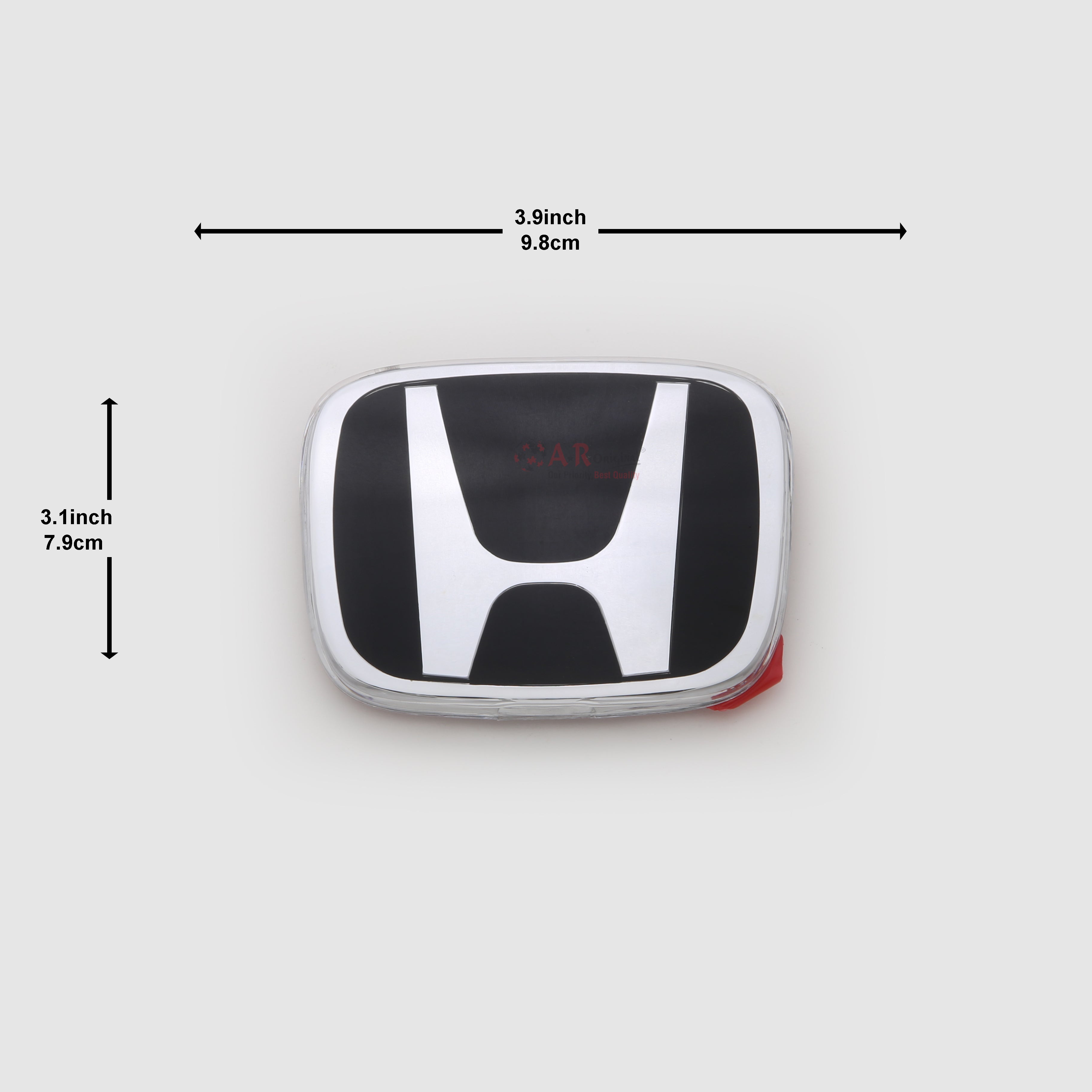 Honda Logo Mugen Style E00 4inch,10.2cm-3.1 inch,7.9cm Civic Eagle Eye 2004-06 Front Black Silver IP Badge