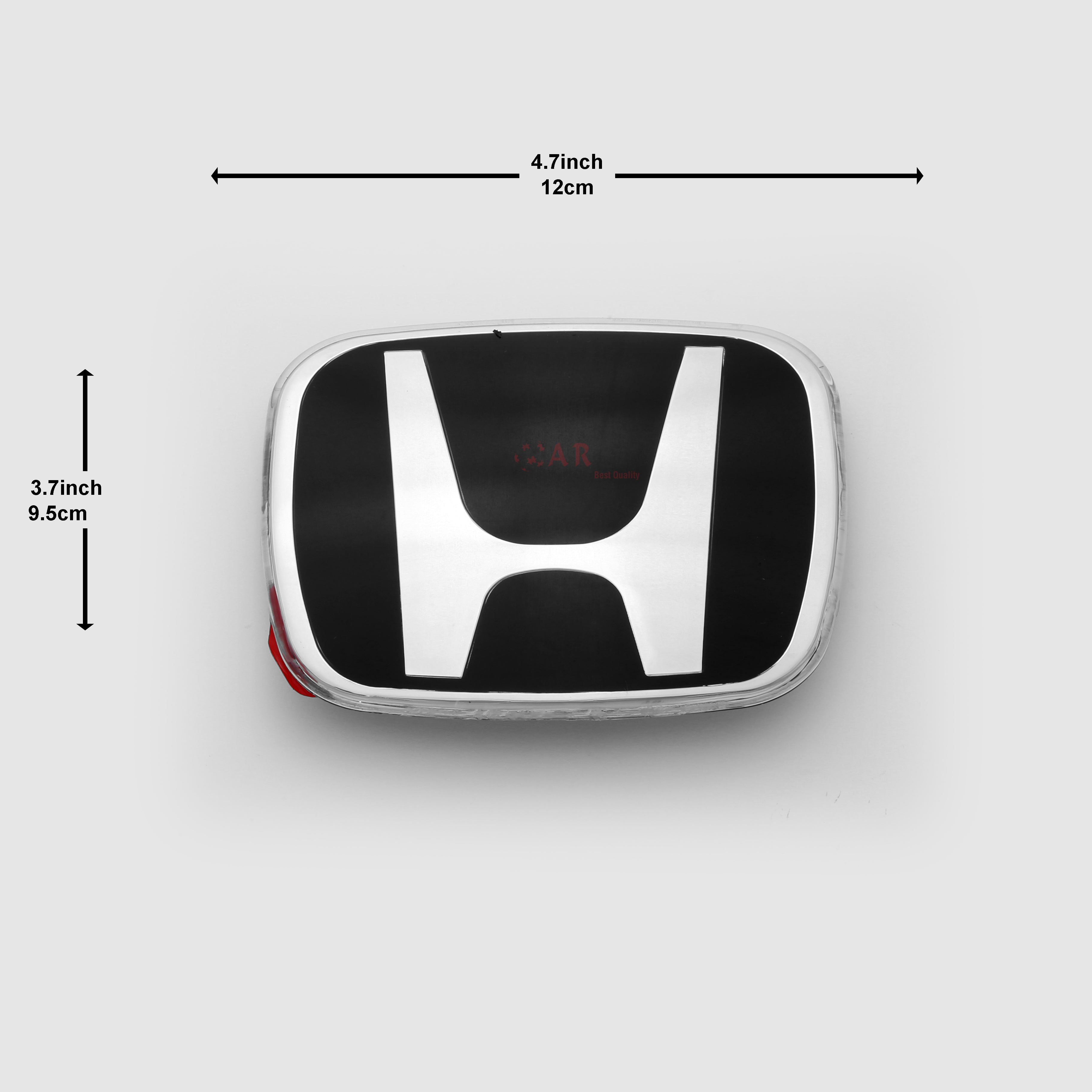 Honda Logo Mugen Style E11 4.6inch,11.8cm-3.8inch,9cm CityGM Front Grill 09-14 Black Silver IP Badge