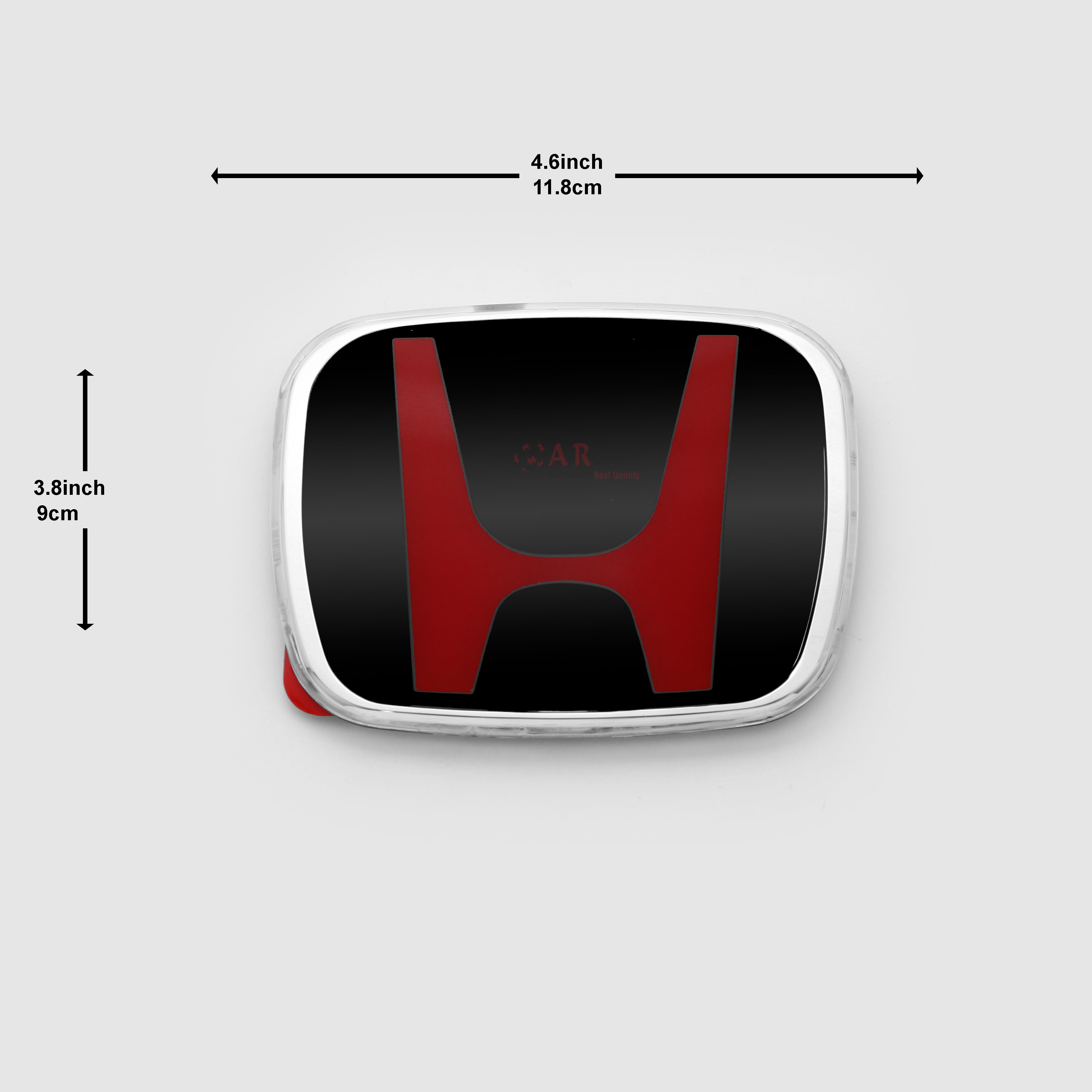 Honda Logo Mugen Style E11 4.6inch,11.8cm-3.8inch,9cm CityGM Front Grill 09-14 Red Black IP Badge