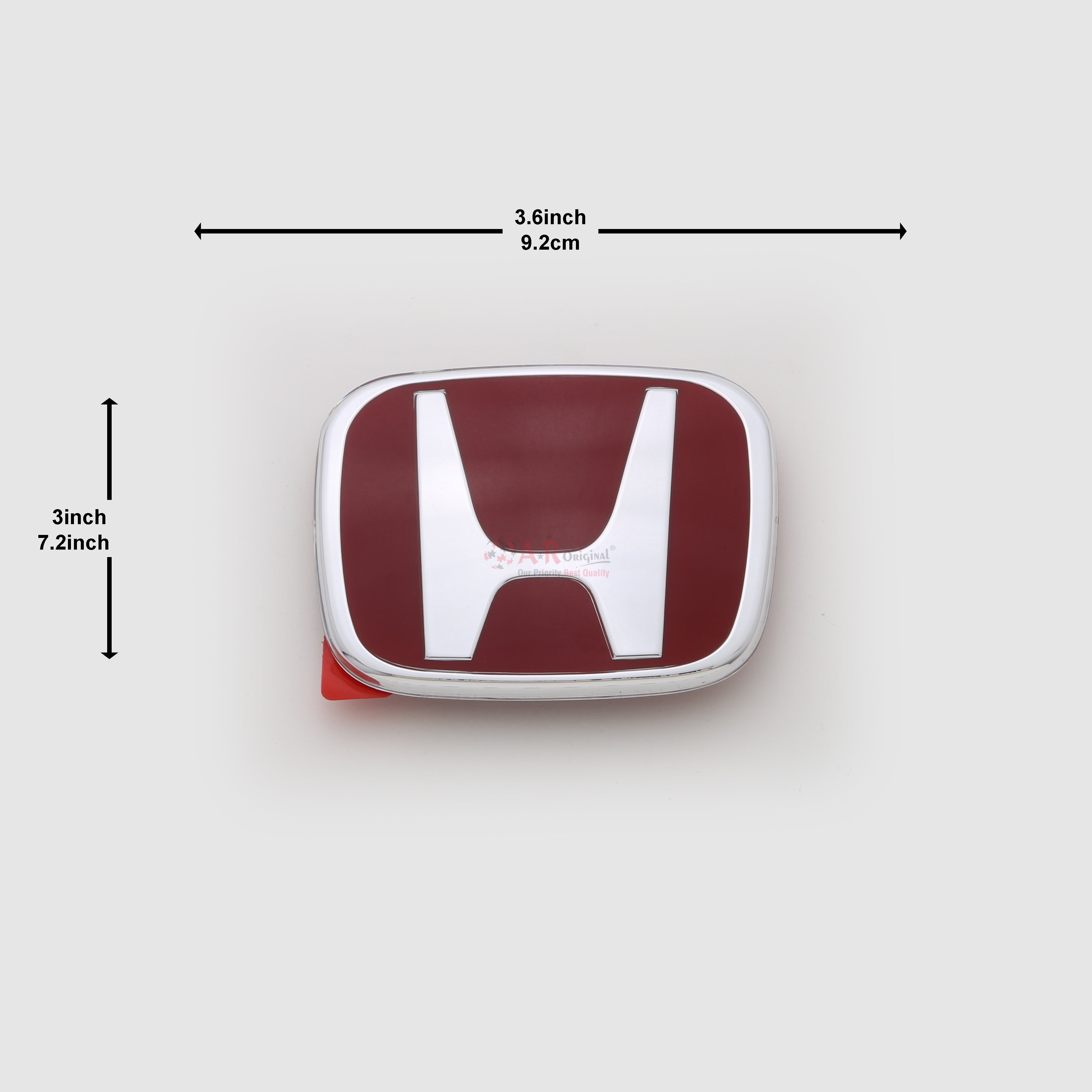 Honda Logo Mugen Style J01 3.1inch,9.4cm-3inch,7.2inch Civic 2001-02 Front Grill Red Silver IP Badge