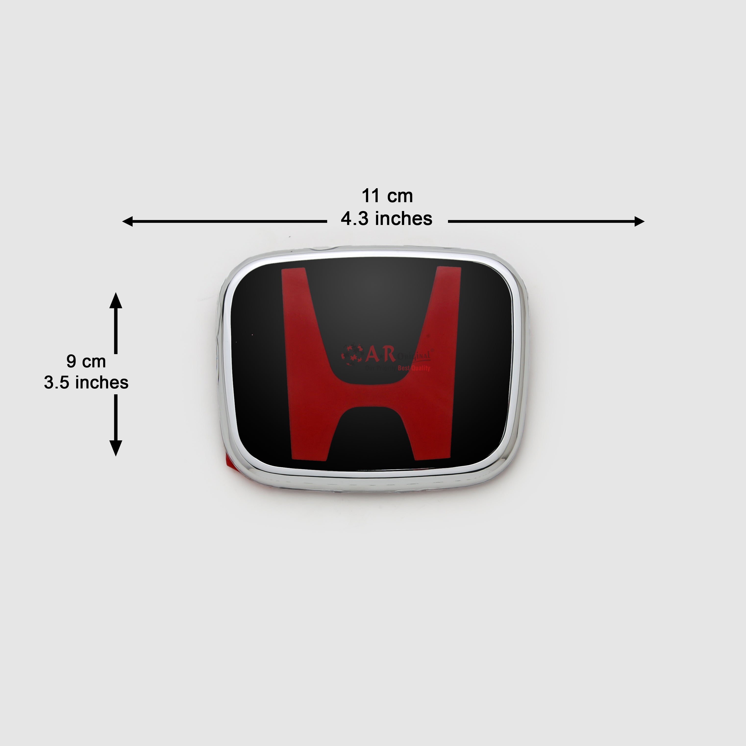 Honda Logo Mugen Style SYY003 4.3,11.2cm-3.5inch,8.9cm Civic X Black Red IP Badge