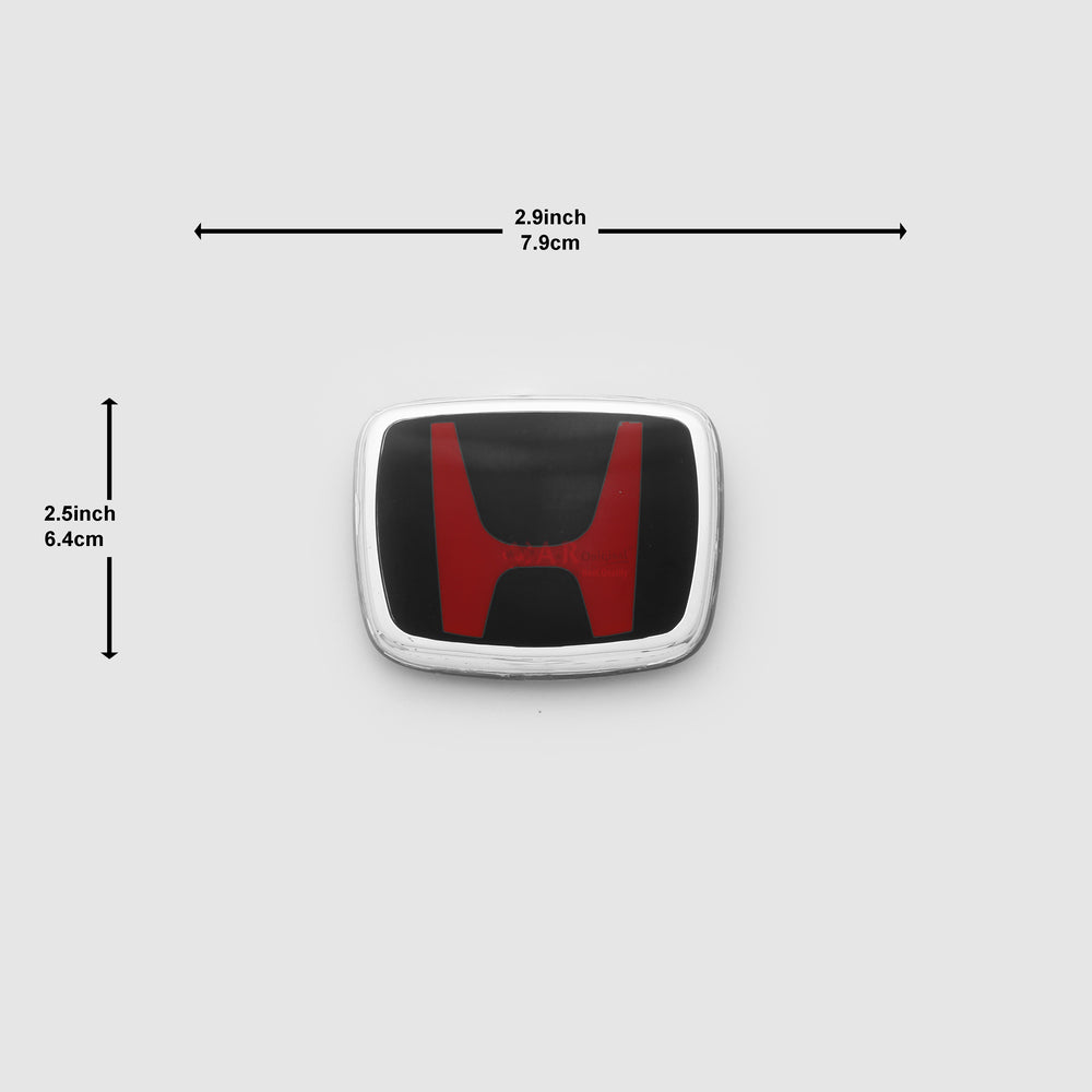 Honda Logo Mugen Style Z00 2.8inch,6.9cm-2.2inch,5.8cm Civic Old 90's Front Grill Red Black IP Badge