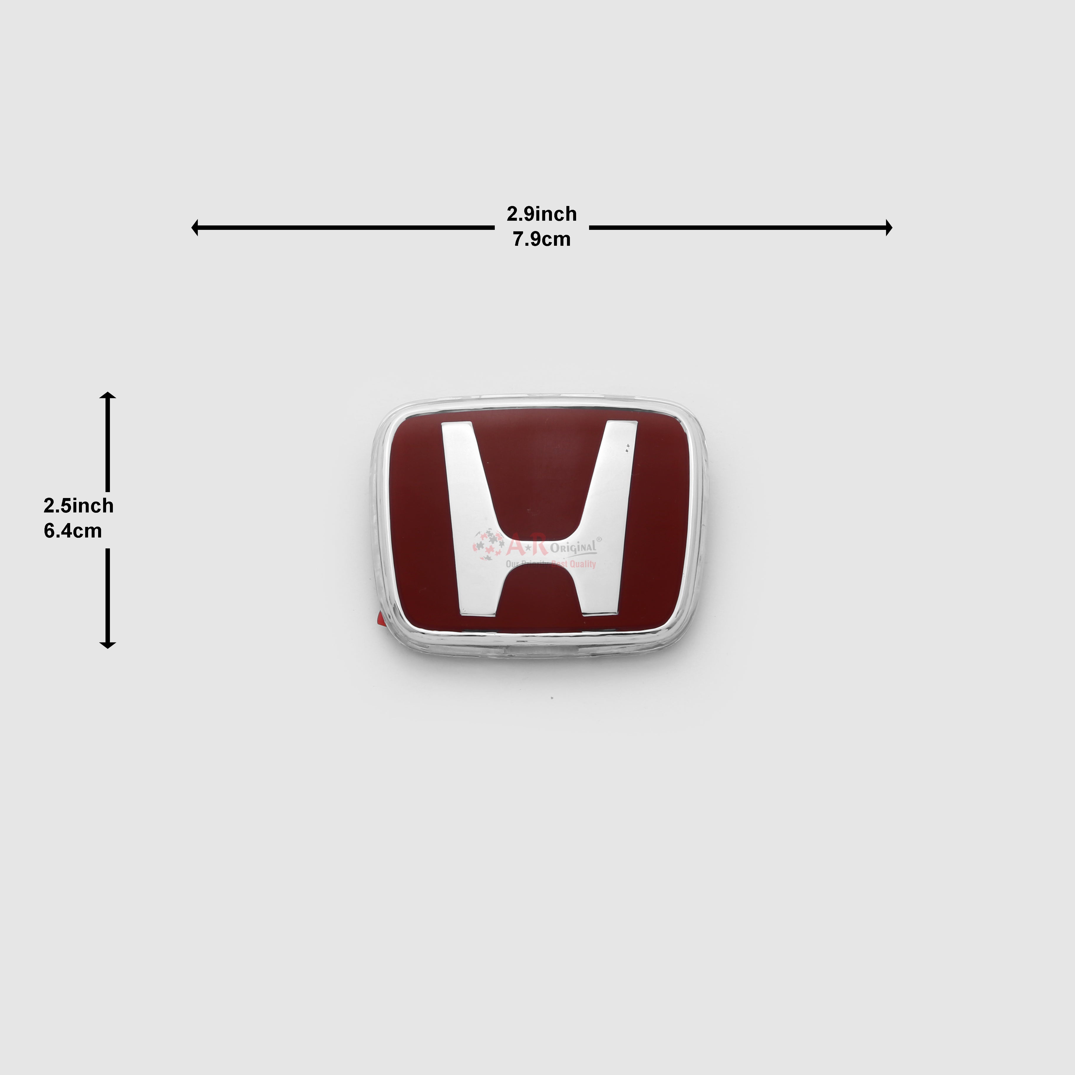 Honda Logo Mugen Style Z00 2.8inch,6.9cm-2.2inch,5.8cm Civic Old 90's Front Grill Red Silver IP Badge