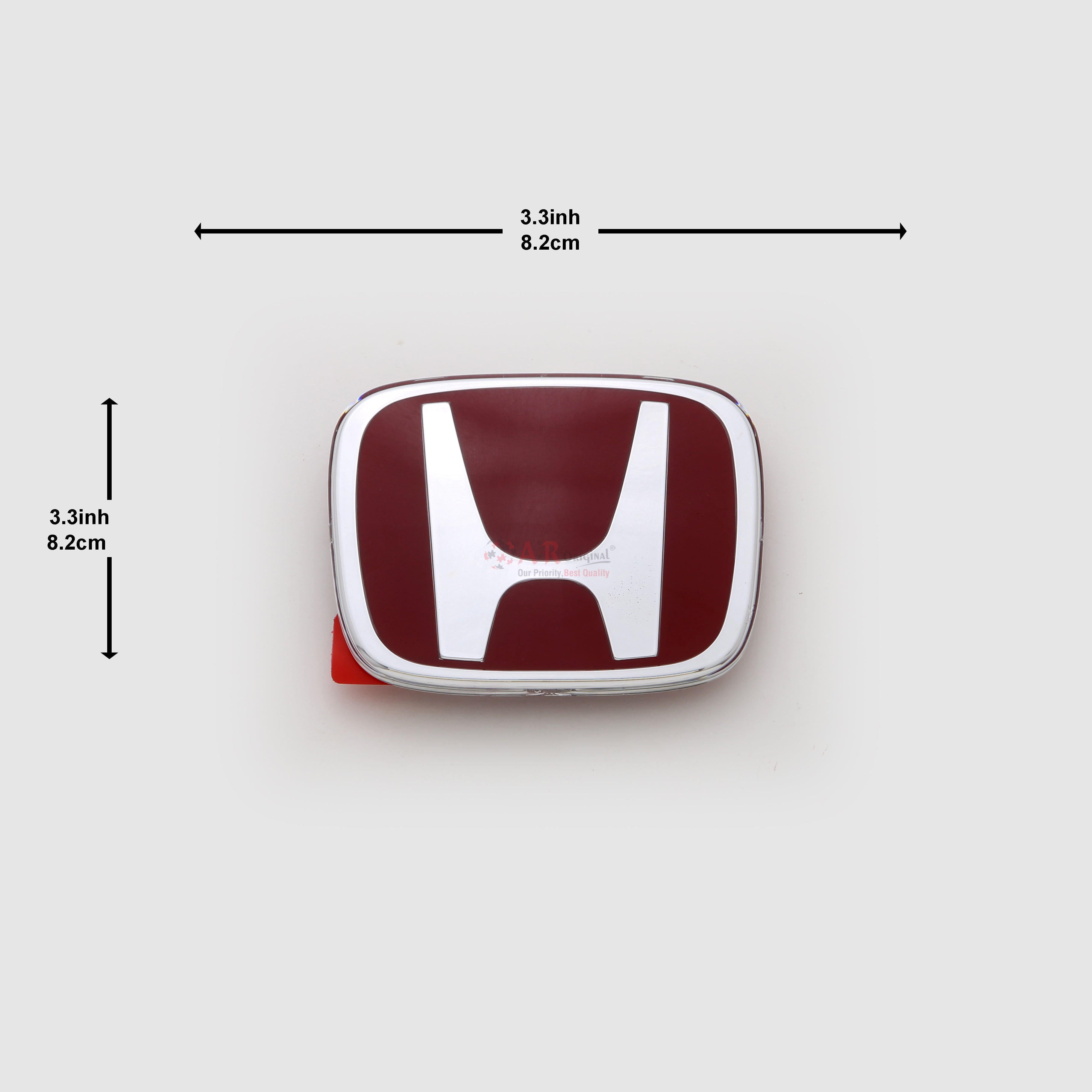 Honda Logo Mugen Style Z01 3.3inch,8.4cm-2.7inch,6.9cm Civic Ols 90's Rear Red Silver IP Badge