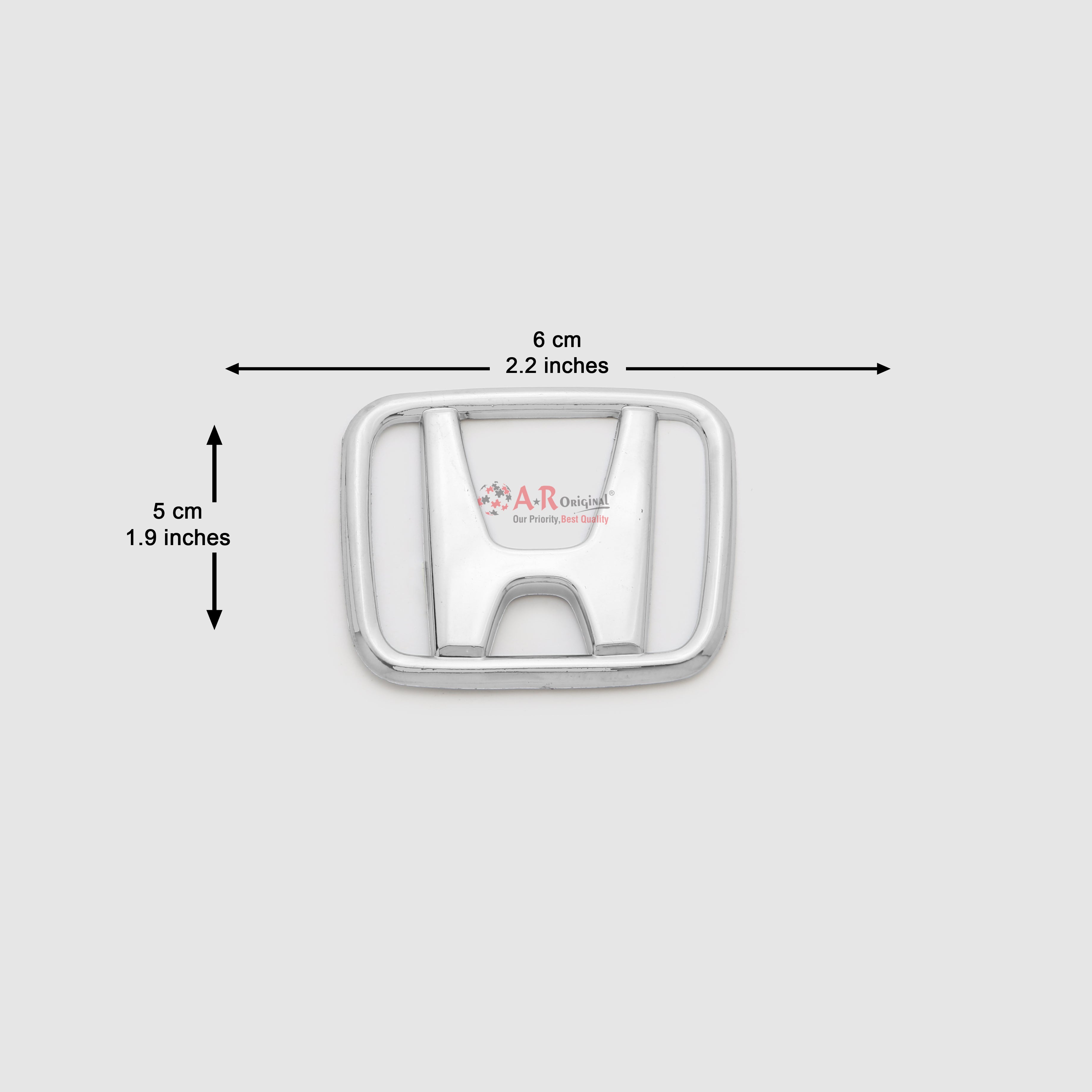 Honda Logo New Universal 5x6cm Chrome LC Badge