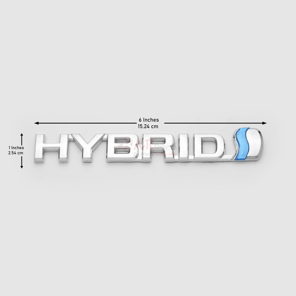 Hybrid Emblem 1x6inch-2.5x15cm Big Chrome IP Badge