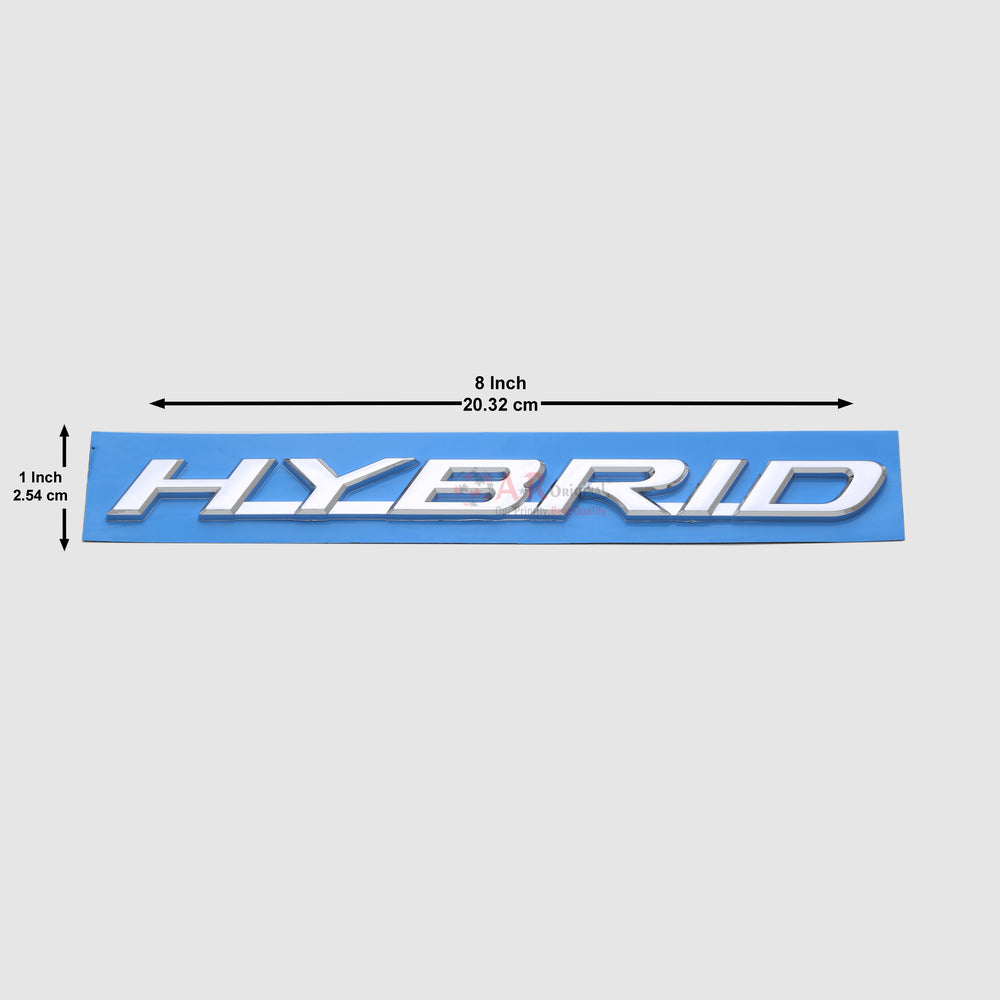 Hybrid Emblem 1x8inch-2.5x20cm New Big Chrome IP Badge