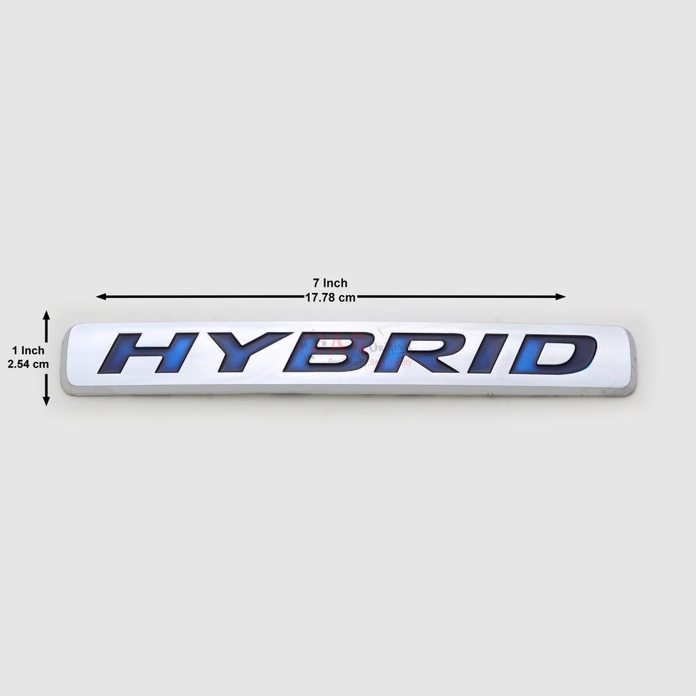 Hybrid Emblem Freed Blue 1x7inch-2.5x17.5cm Chrome IP Badge