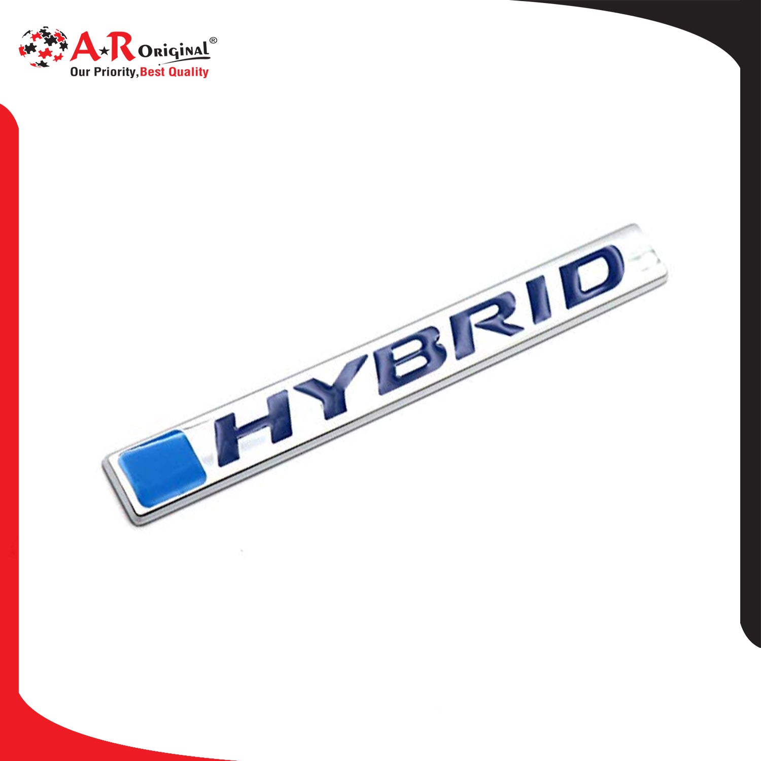 Hybrid Emblem Vezel Chrome Blue IP-MT Badge