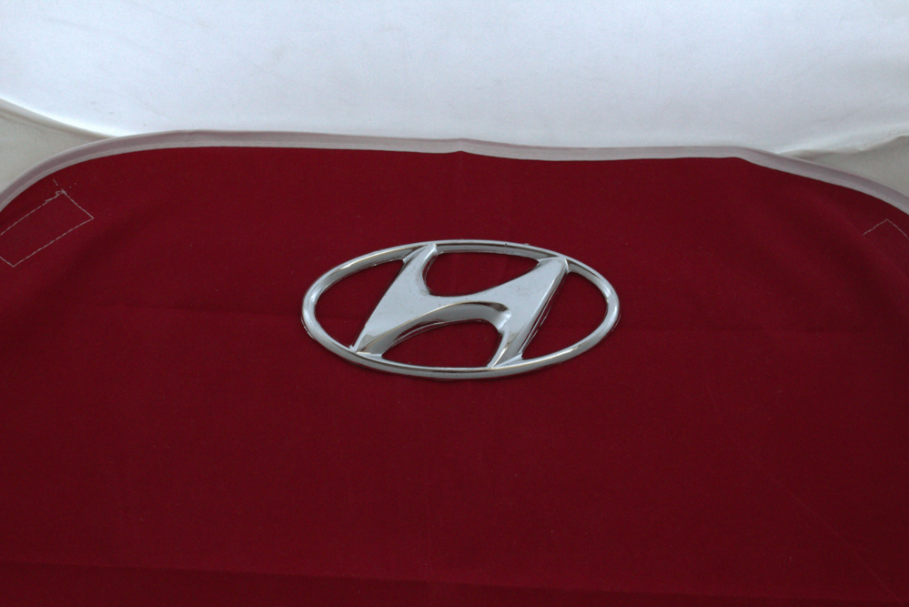 Hyundai Logo 1.9x3.7inch-4.7cmx9.5cm Shehzore Front Chrome LC Badge