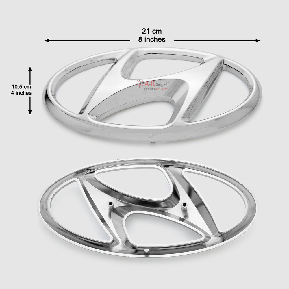 Hyundai Logo 10.5x21cm Chrome IP Badge