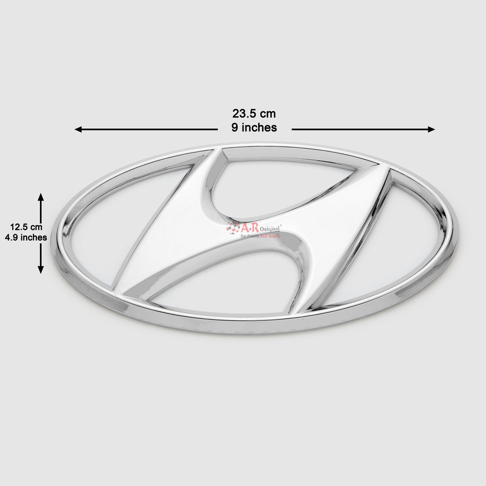 Hyundai Logo 12.5x23cm Chrome IP Badge