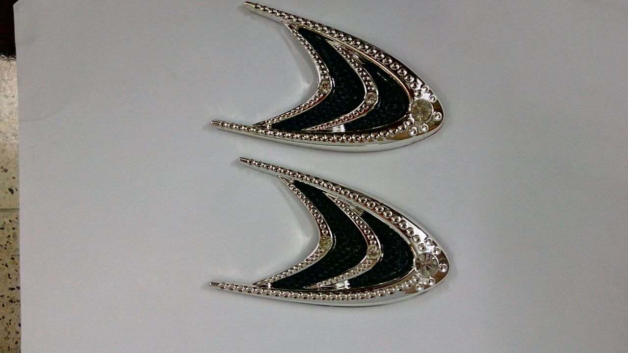 Indicator Cover Chrome Design 2 2pc set IP Badge