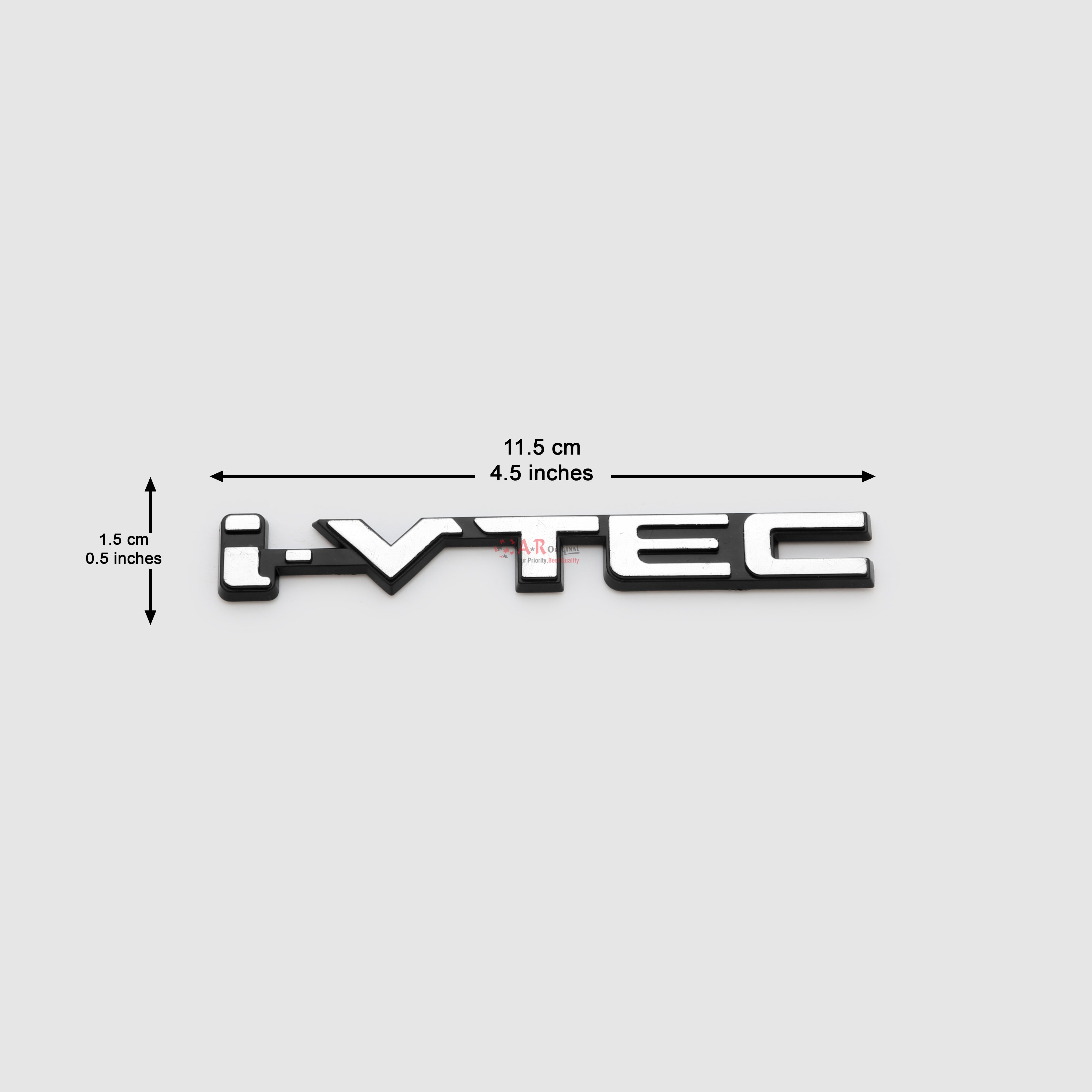 Ivtec 1.5x11.5cm Black Chrome IP Badge.