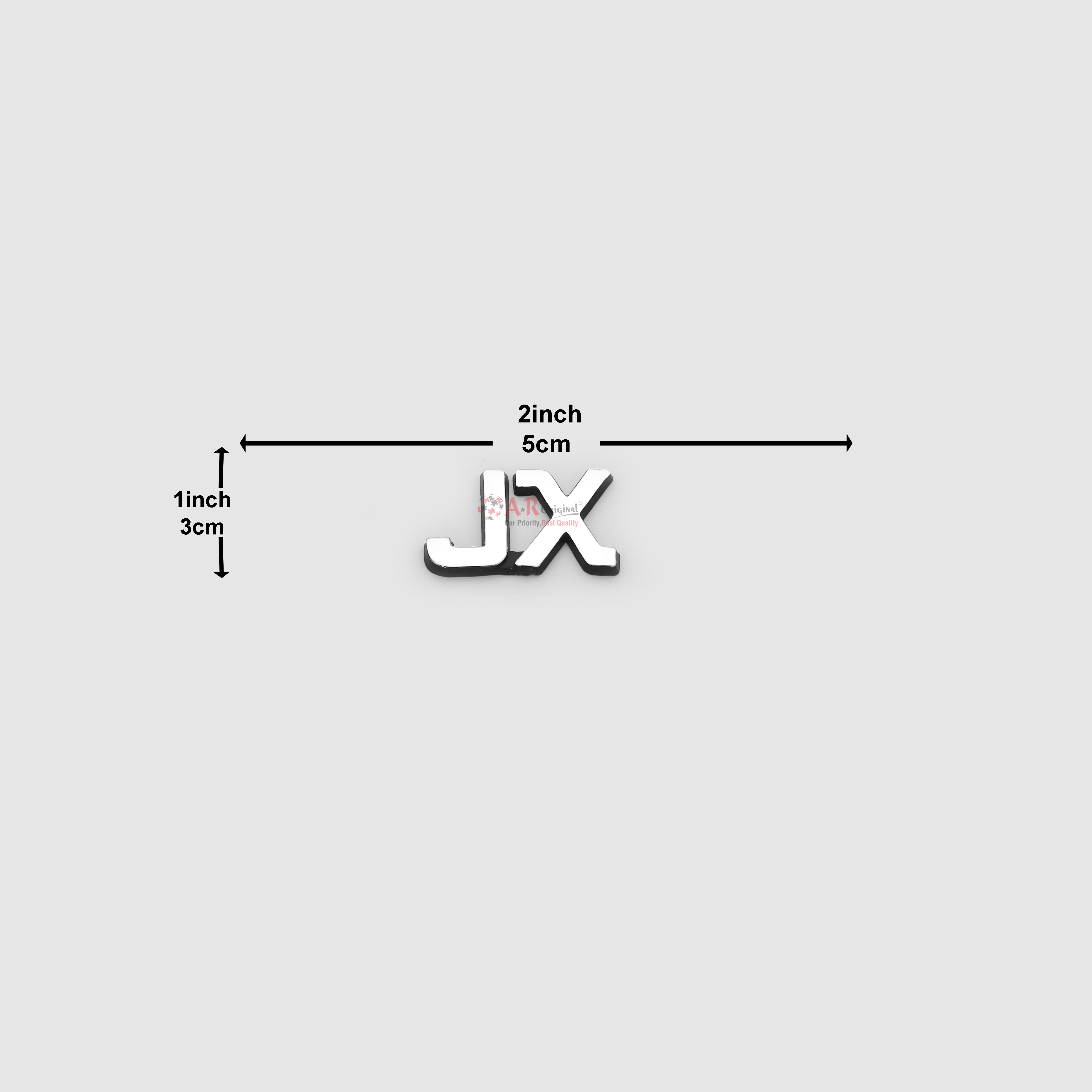 JX Emblem 1x2inch-3x5cm Black LC Badge