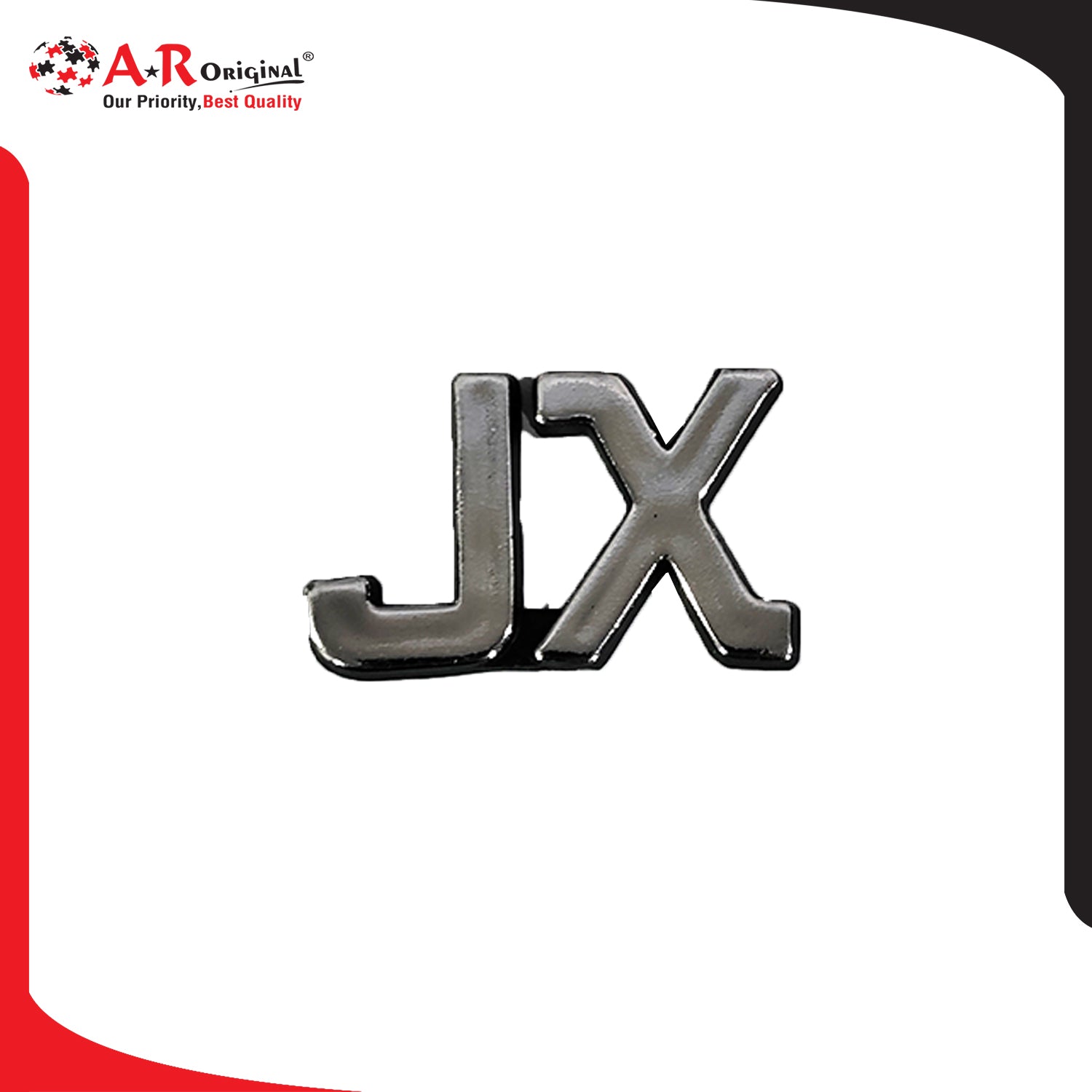 JX Emblem 1x2inch-3x5cm Black LC Badge