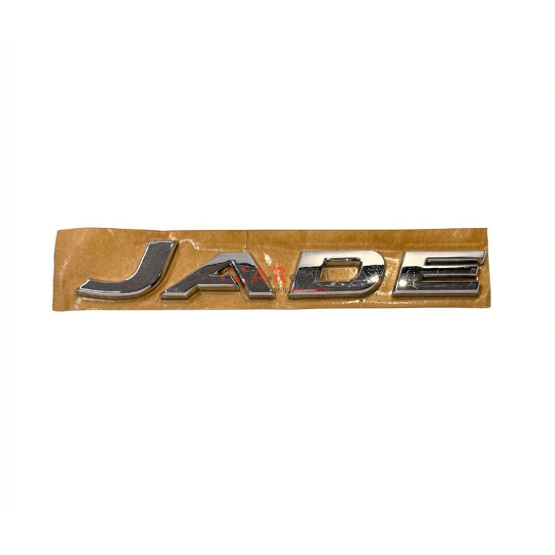 Jade - Rear Boot Emblem 2x17cm Separate Alpha Chrome IP Badge