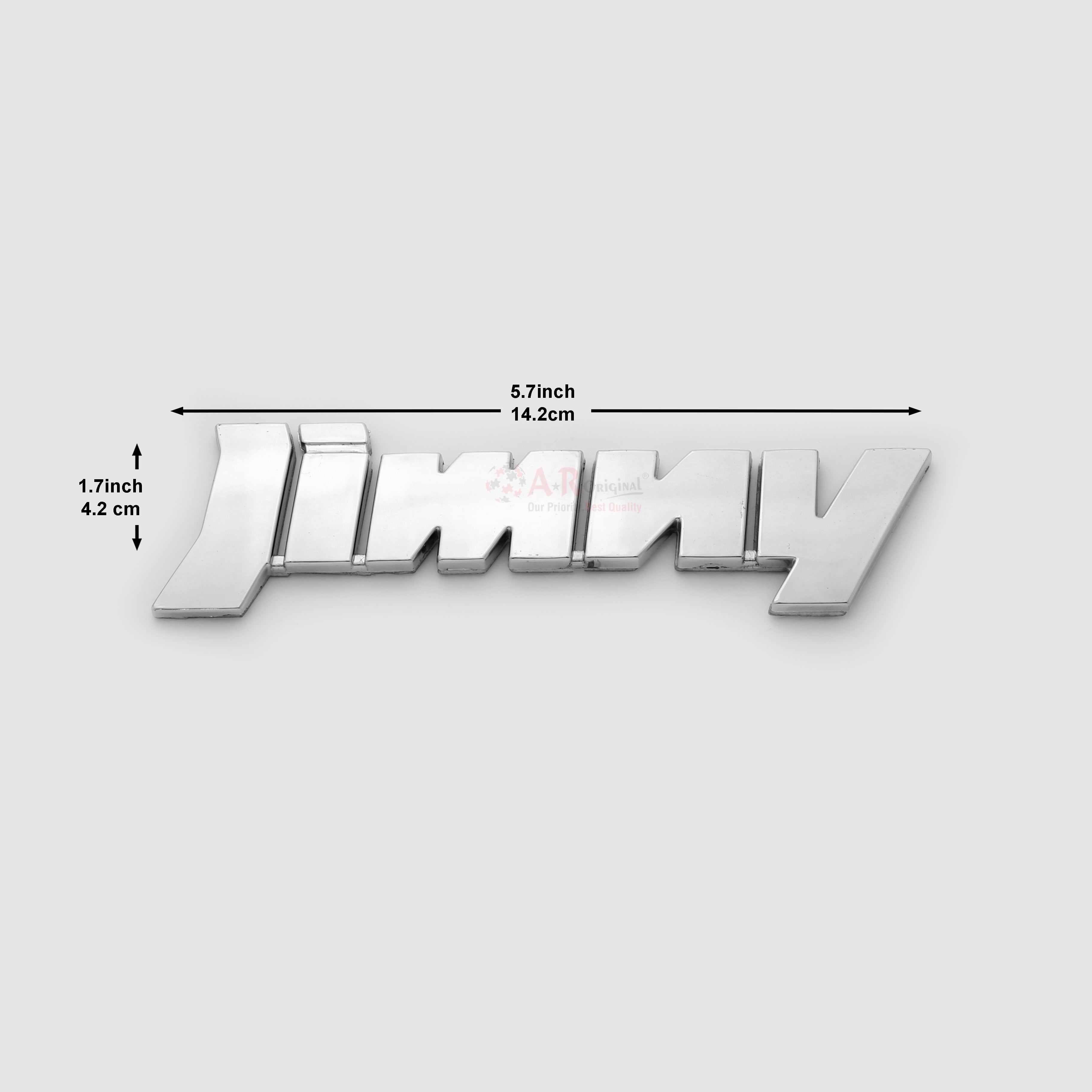 Jimny Emblem Suzuki 1.7x5.7inch-4x15cm Chrome IP Badge