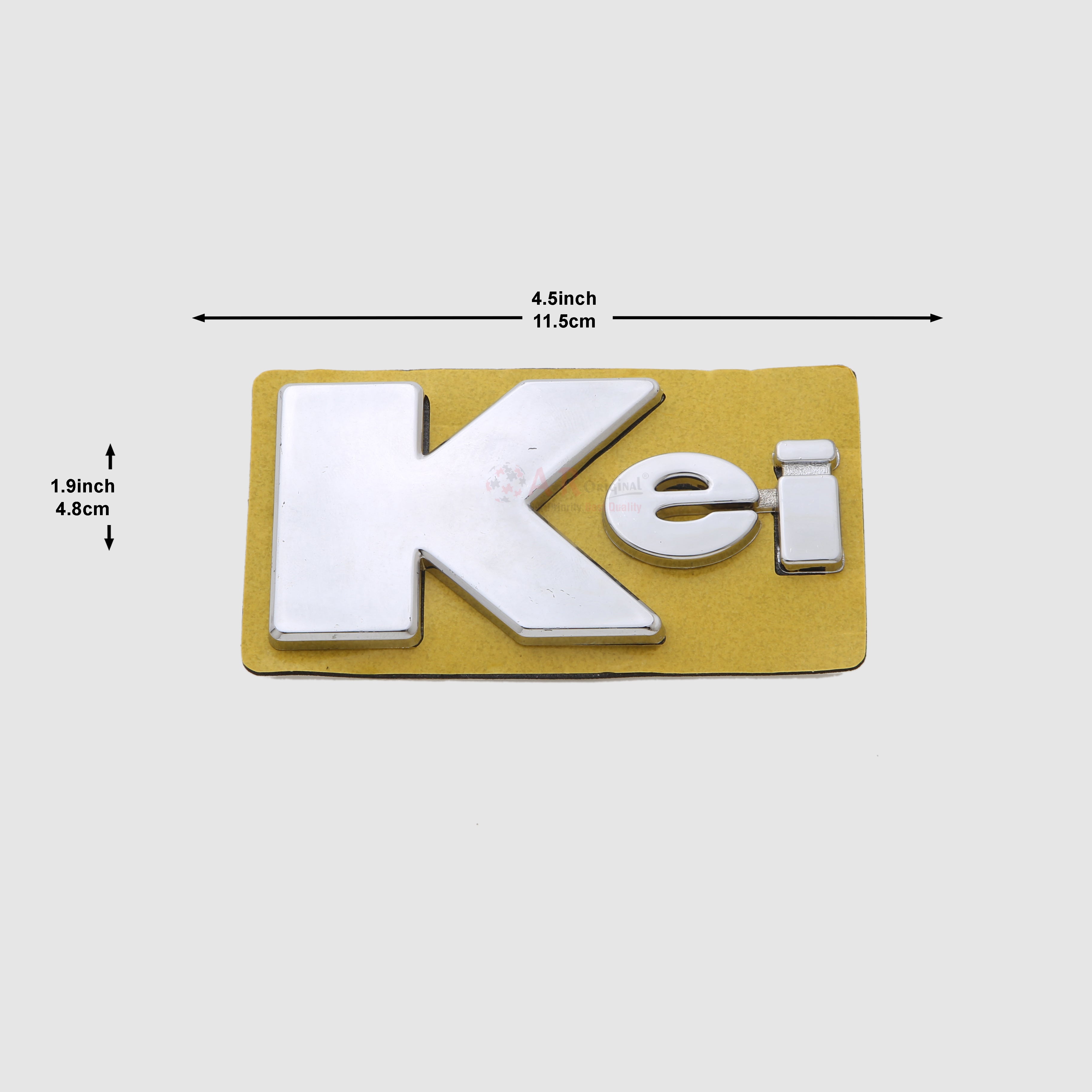 Kei Emblem 2x5inch-5x11.5cm Chrome LC Badge