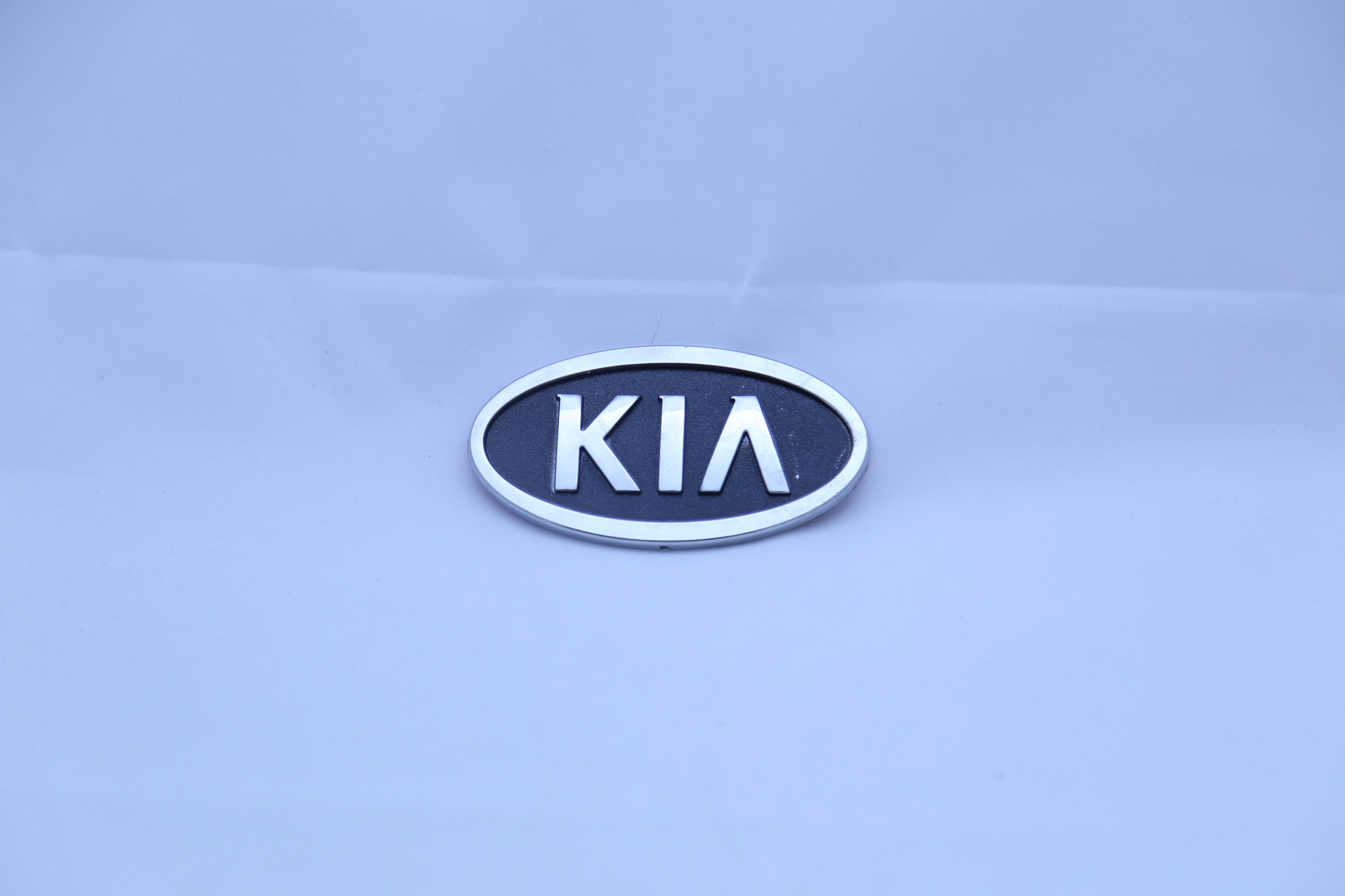 Kia Logo Old Medium Black Chrome IP Badge