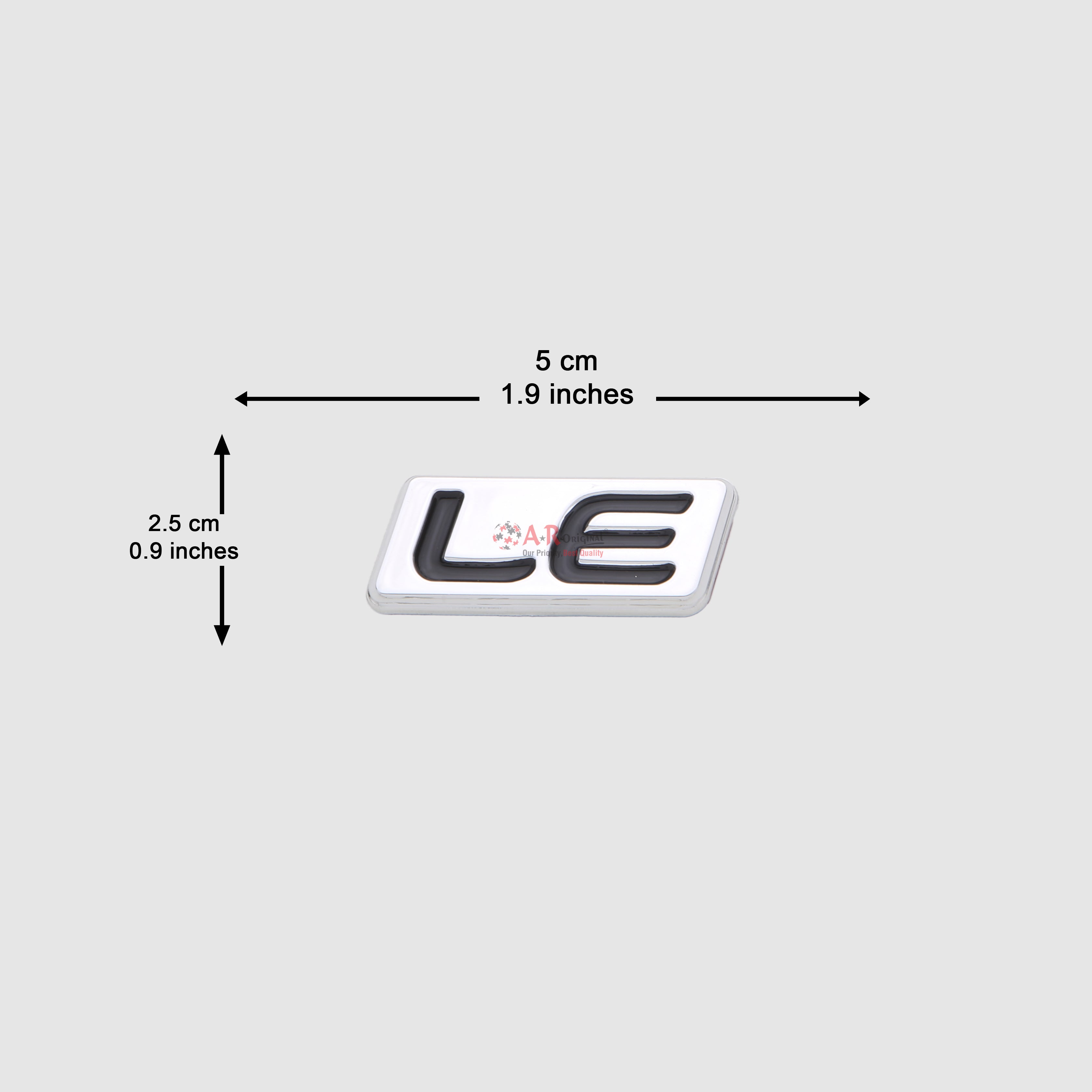 LE Emblem 2.5x5cm Chrome IP Badge